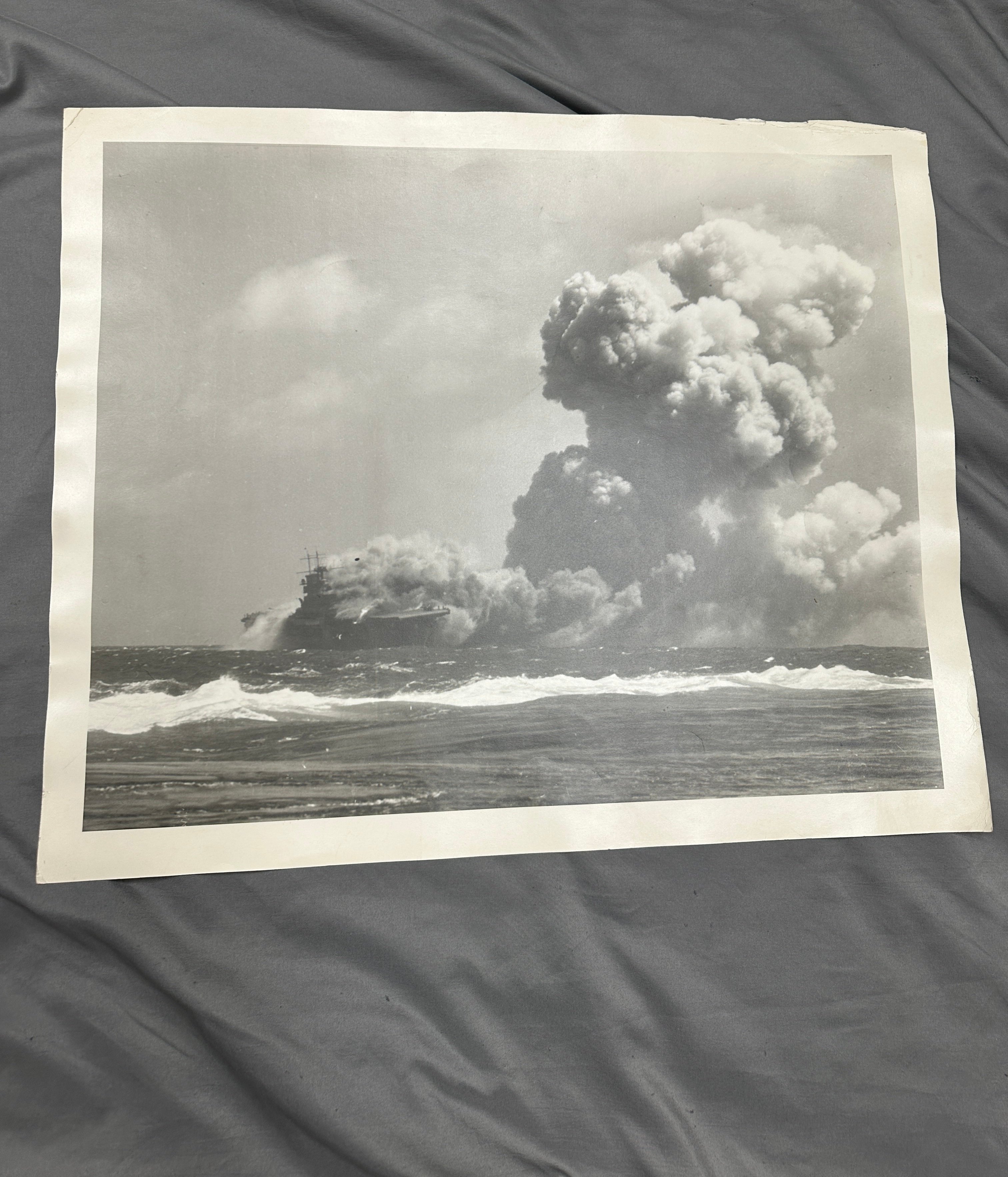 GROUP OF 4 VERY LARGE WWII US NAVY PHOTOGRAPHS — image 5