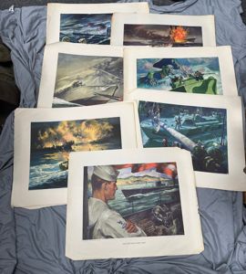 WWII ERA US NAVY LIFE PRINTS