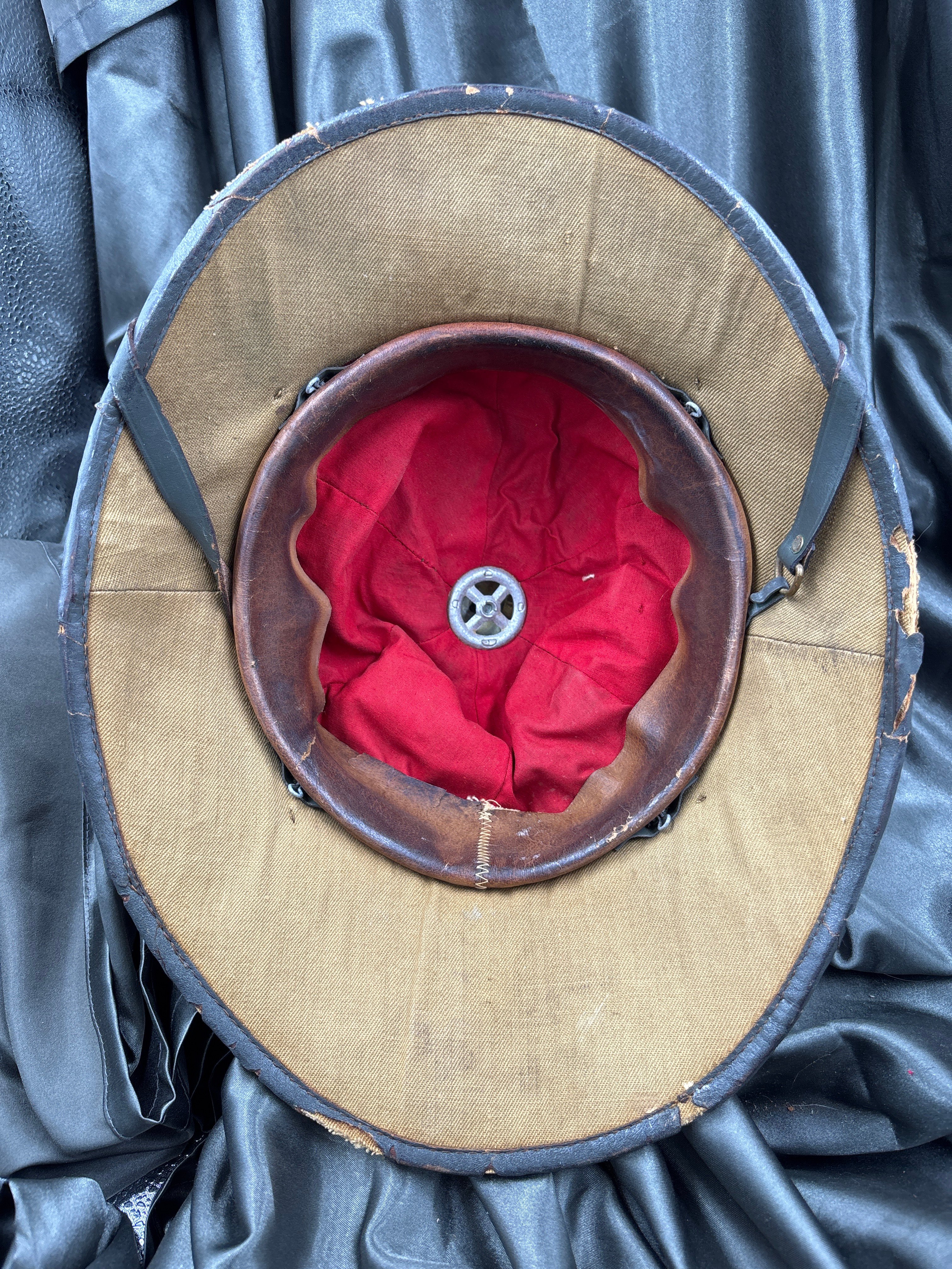 WWII GERMAN DAK PITH HELMET — image 5