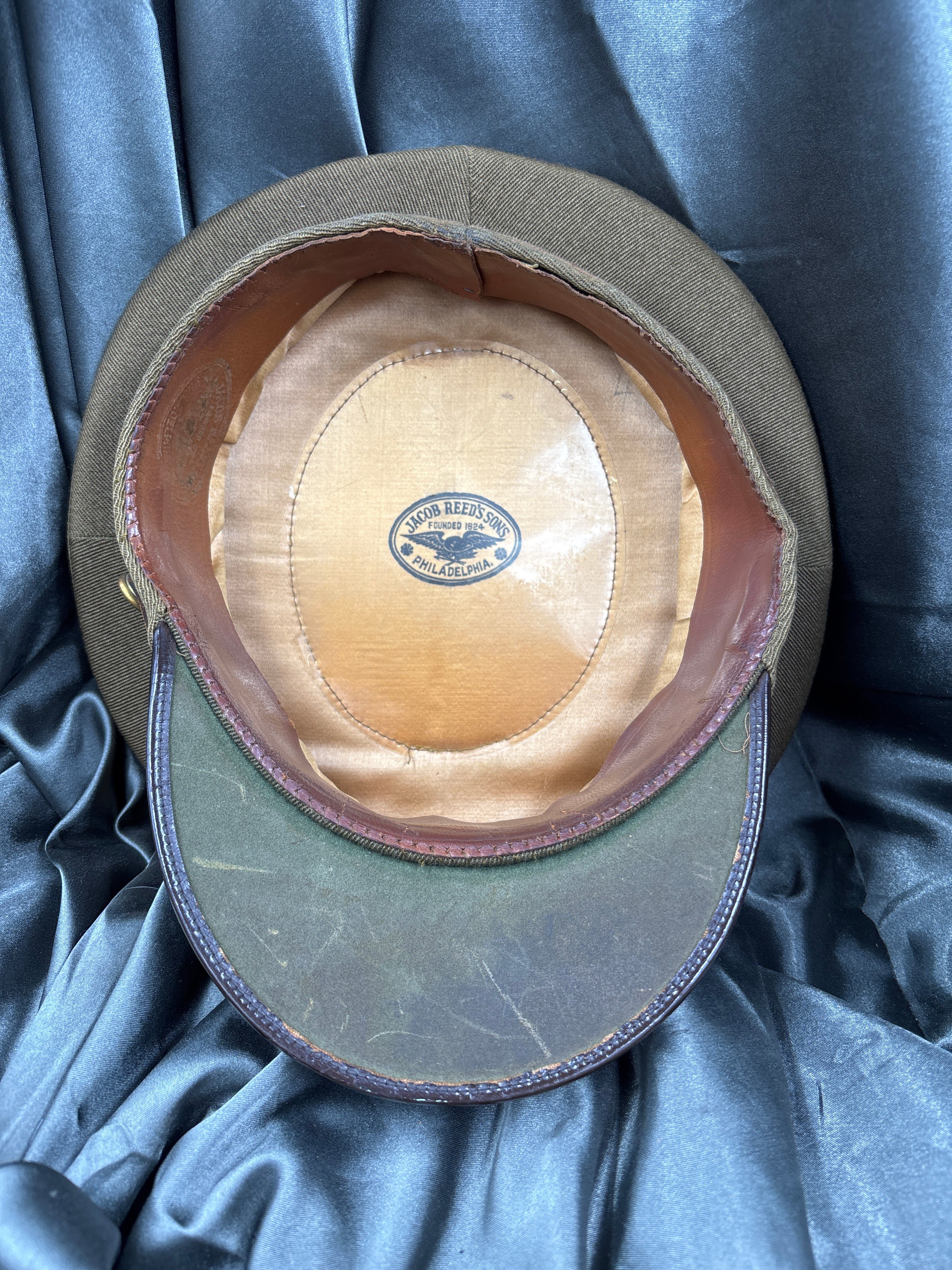 WWII ERA AIR CORPS OFFICER VISOR CAP 7 1/4 — image 4