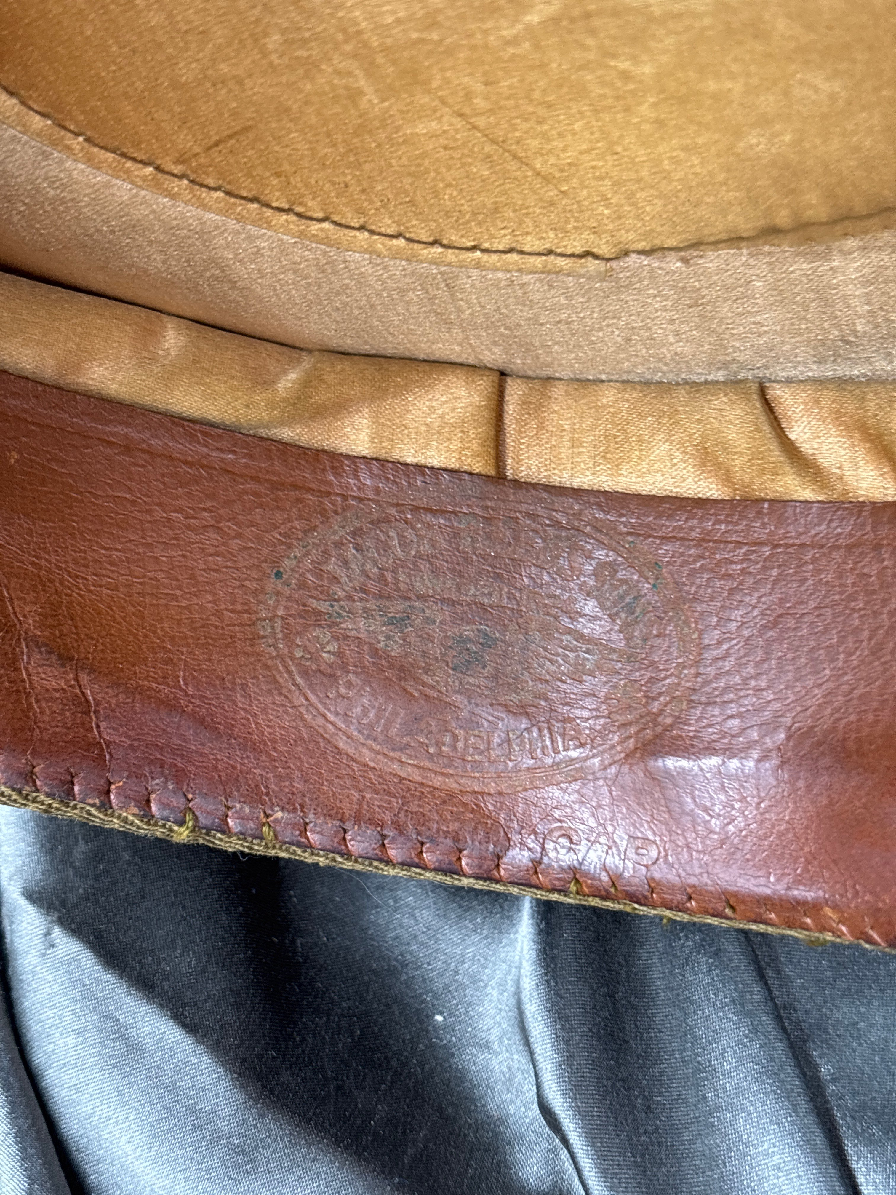 WWII ERA AIR CORPS OFFICER VISOR CAP 7 1/4 — image 5