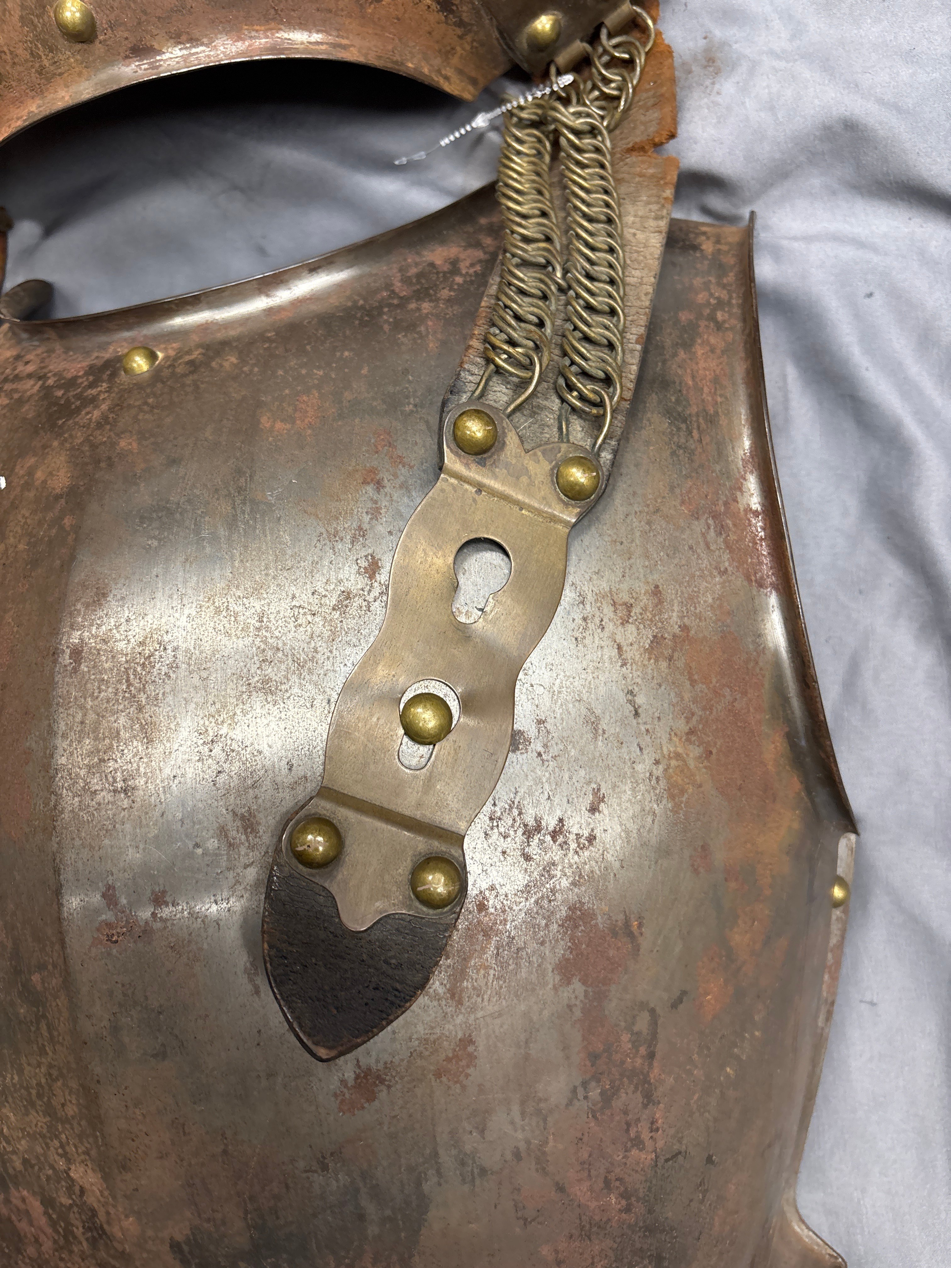 19th CENTURY FRENCH CAVALRY CHEST HEAVY ARMOR — image 6