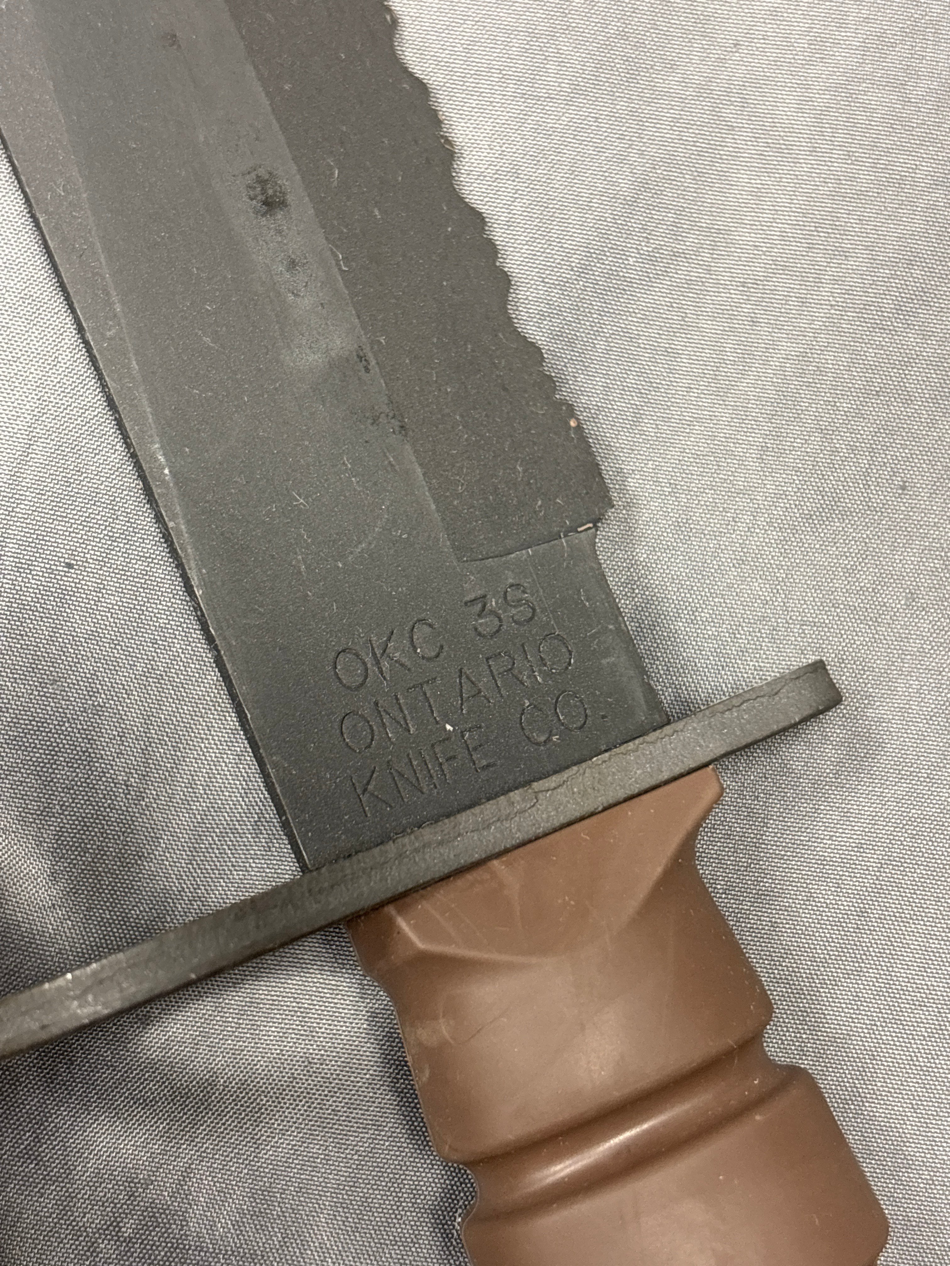 US MARINE CORPS ONTARIO OKC-3S BAYONET — image 2
