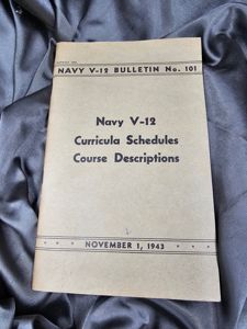 WWII US NAVY V-12 COURSE MANUAL