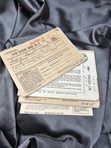WWII US RATION BOOKS