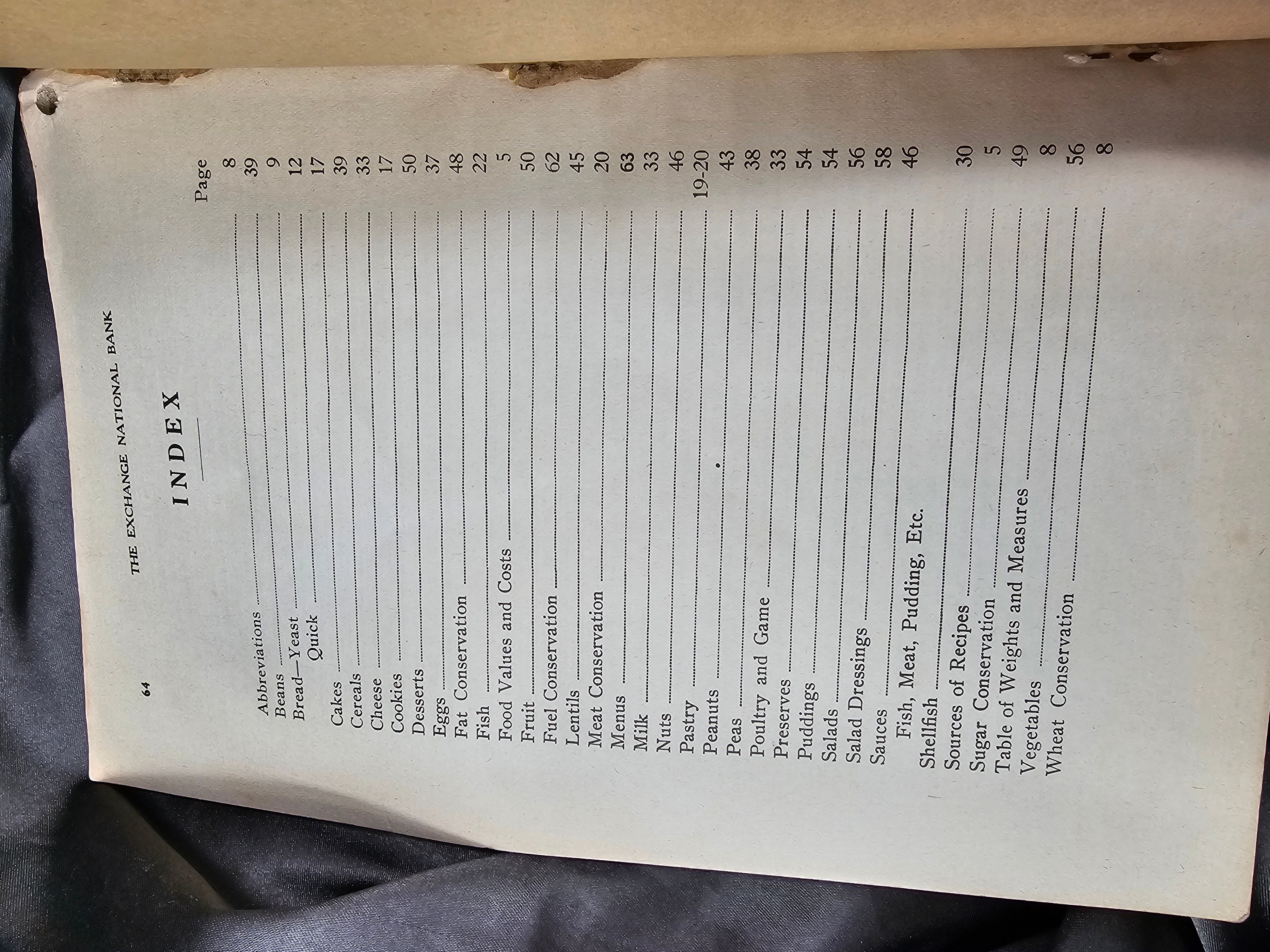 WWI US HOMEFRONT WAR RECIPE BOOK — image 5