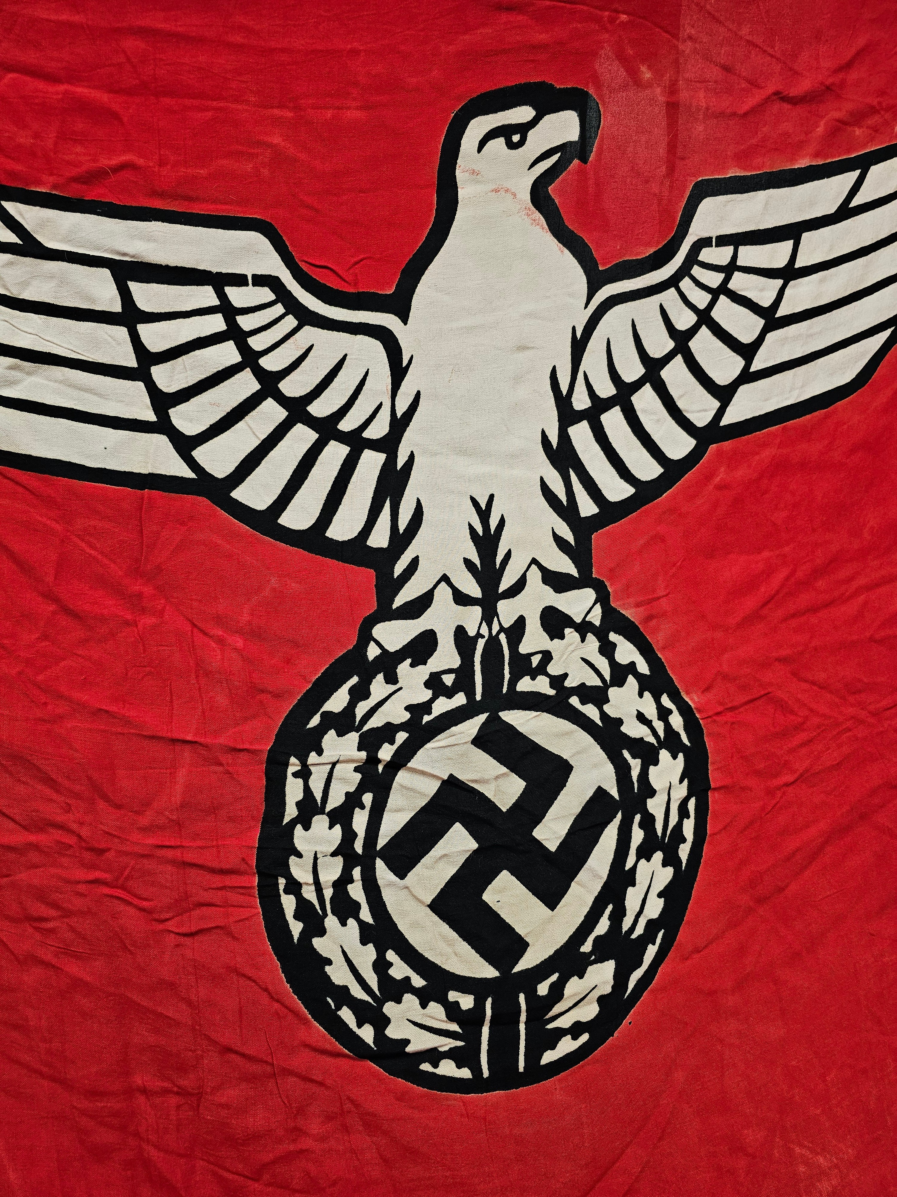 GIGANTIC WWII GERMAN STATE FLAG 3X5 METERS — image 8