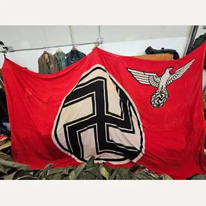 GIGANTIC WWII GERMAN STATE FLAG 3X5 METERS