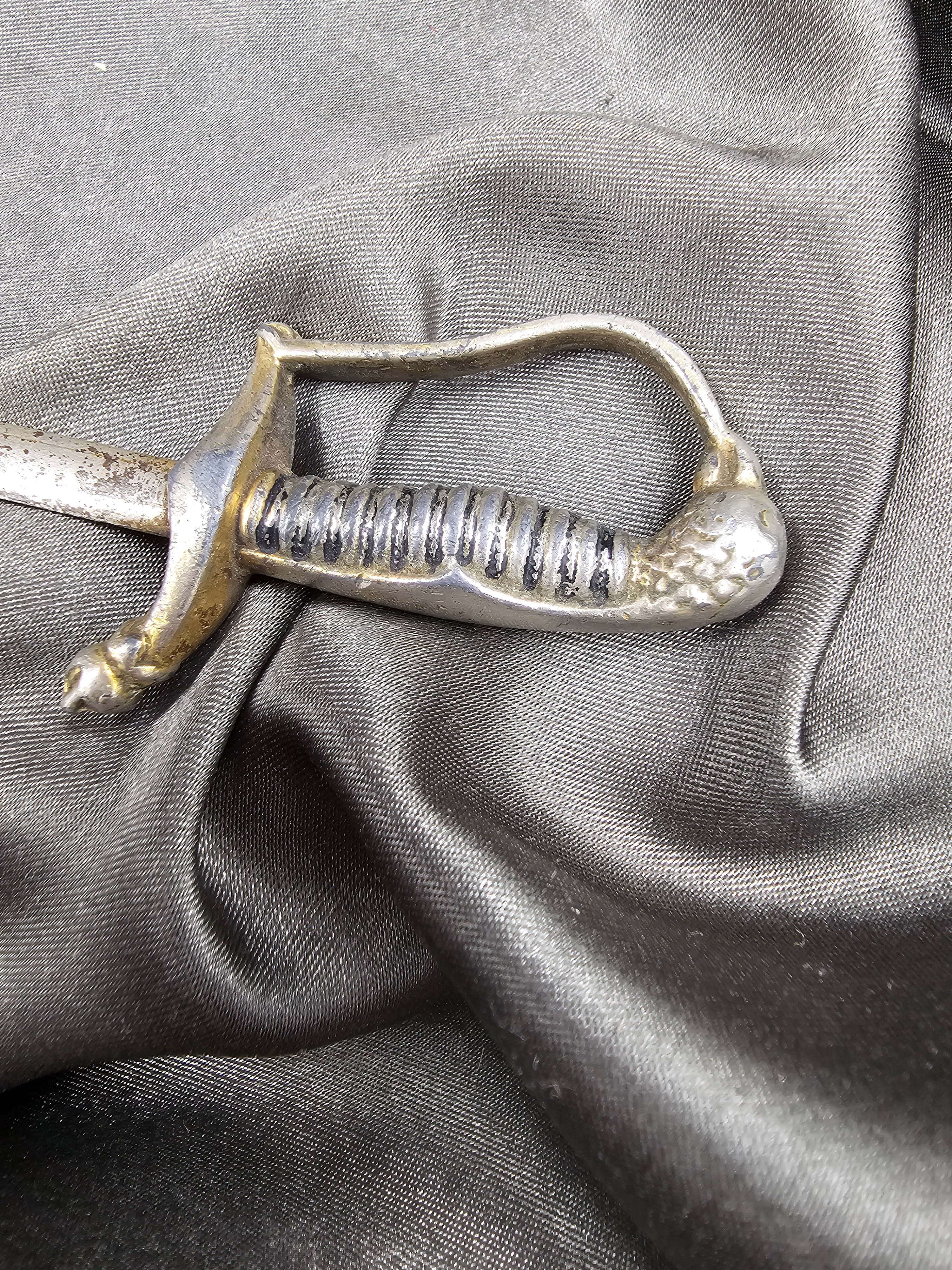 ANTIQUE GERMAN LETTER OPENER MINIATURE SWORD — image 4