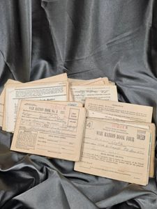 WWII LOT OF US RATION BOOKS