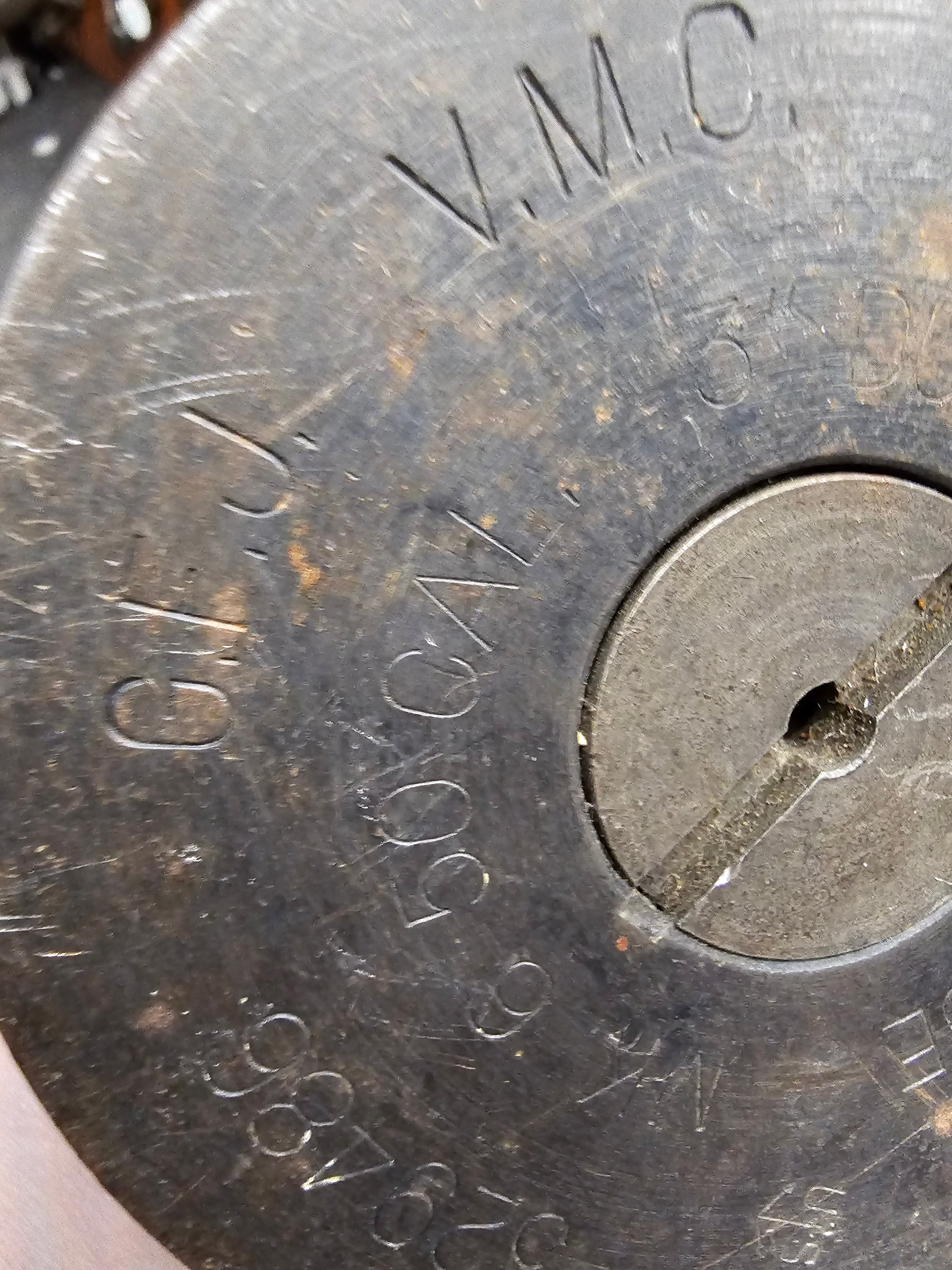 WWII US NAVY WOODEN TRAINING SHELL — image 2