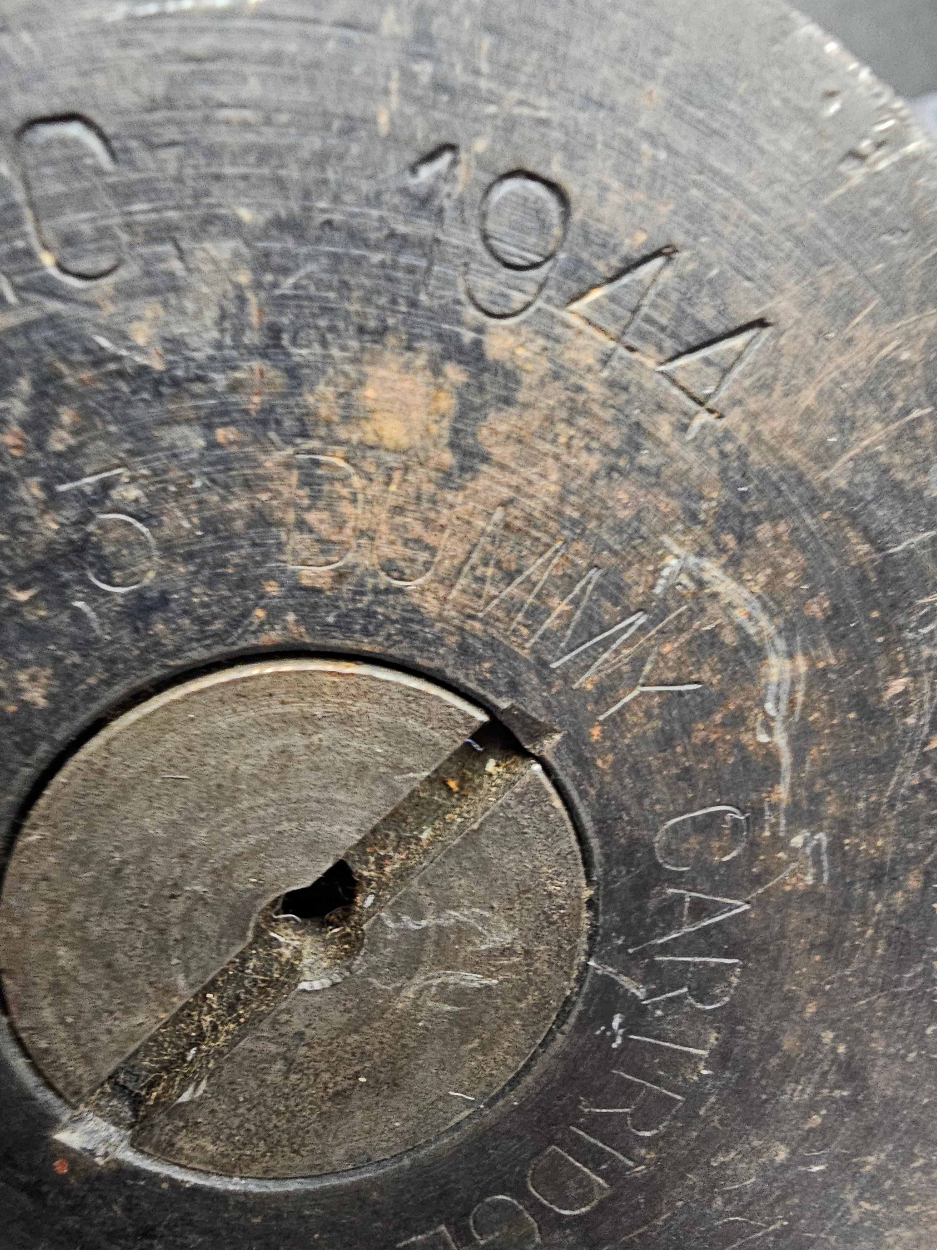 WWII US NAVY WOODEN TRAINING SHELL — image 3