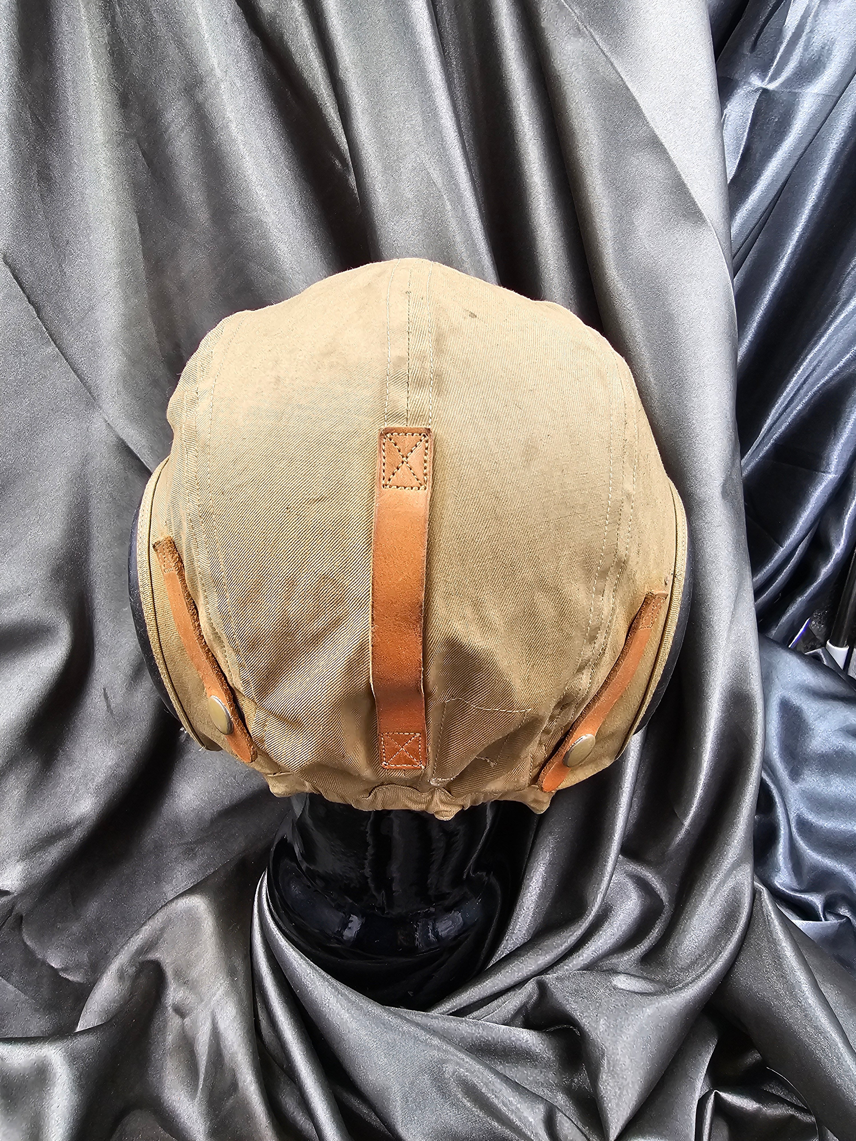 WWII US AIR CORPS AN-H-15 FLIGHT HELMET — image 4