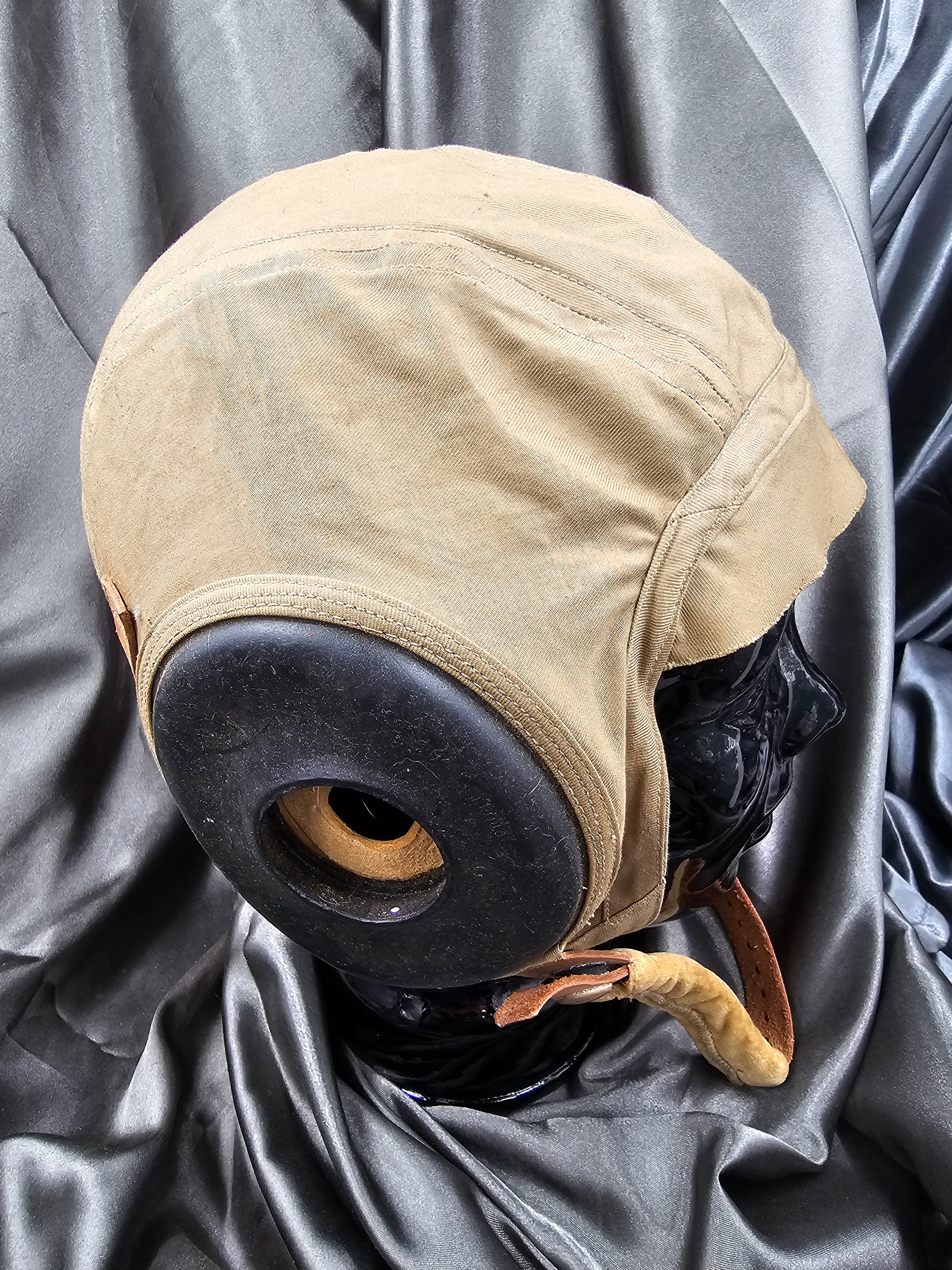 WWII US AIR CORPS AN-H-15 FLIGHT HELMET — image 5