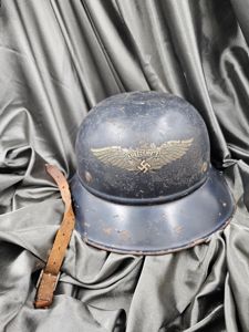 WWII GERMAN GLADIATOR LUFTSHUTZ HELMET