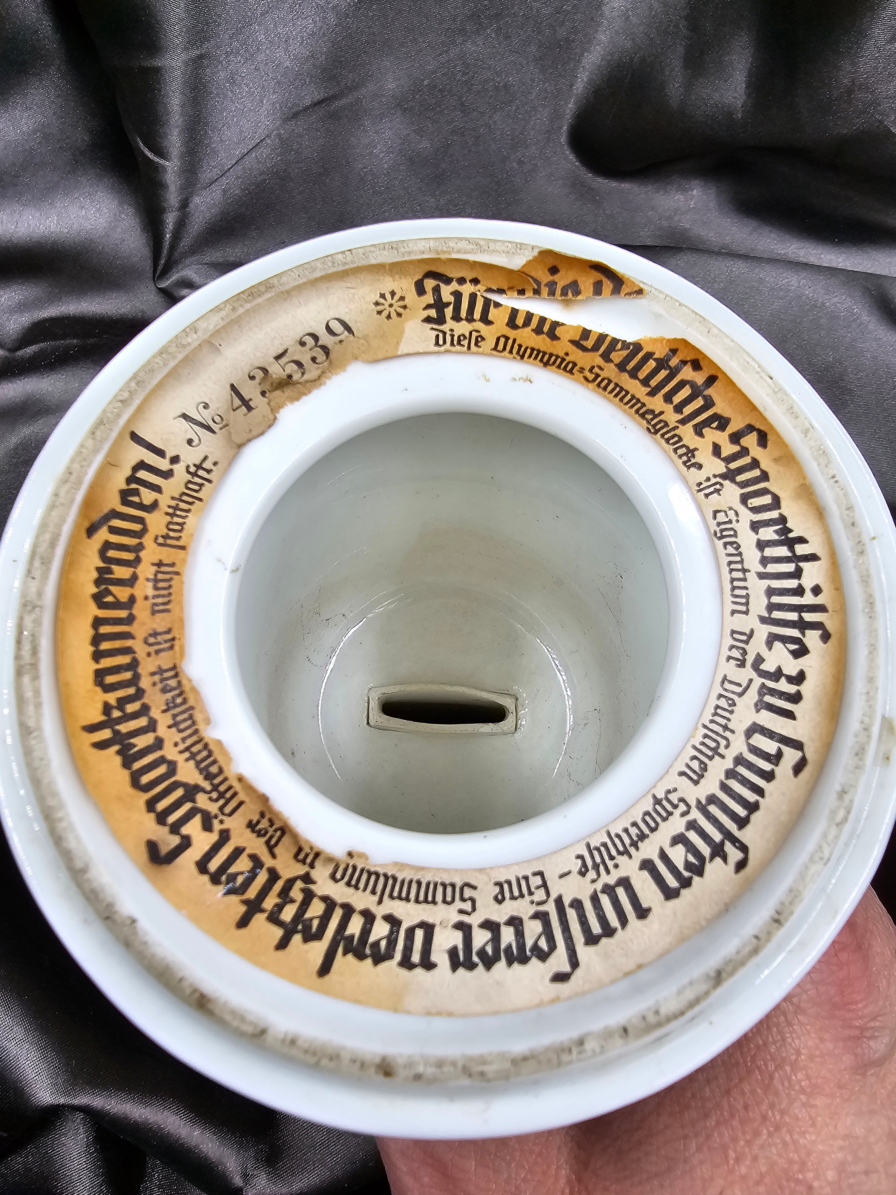 1936 BERLIN OLYMPICS SAVING PIGGY BANK BELL — image 3