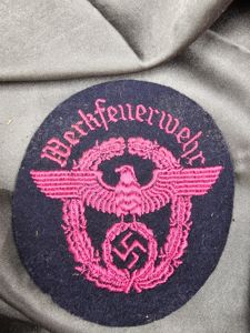 WWII GERMAN FIRE POLICE SLEEVE BADGE