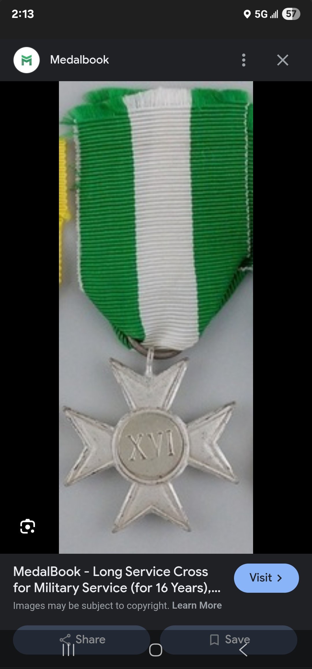 WWII ITALIAN 16 YEARS ARMY SERVICE MEDAL — image 4