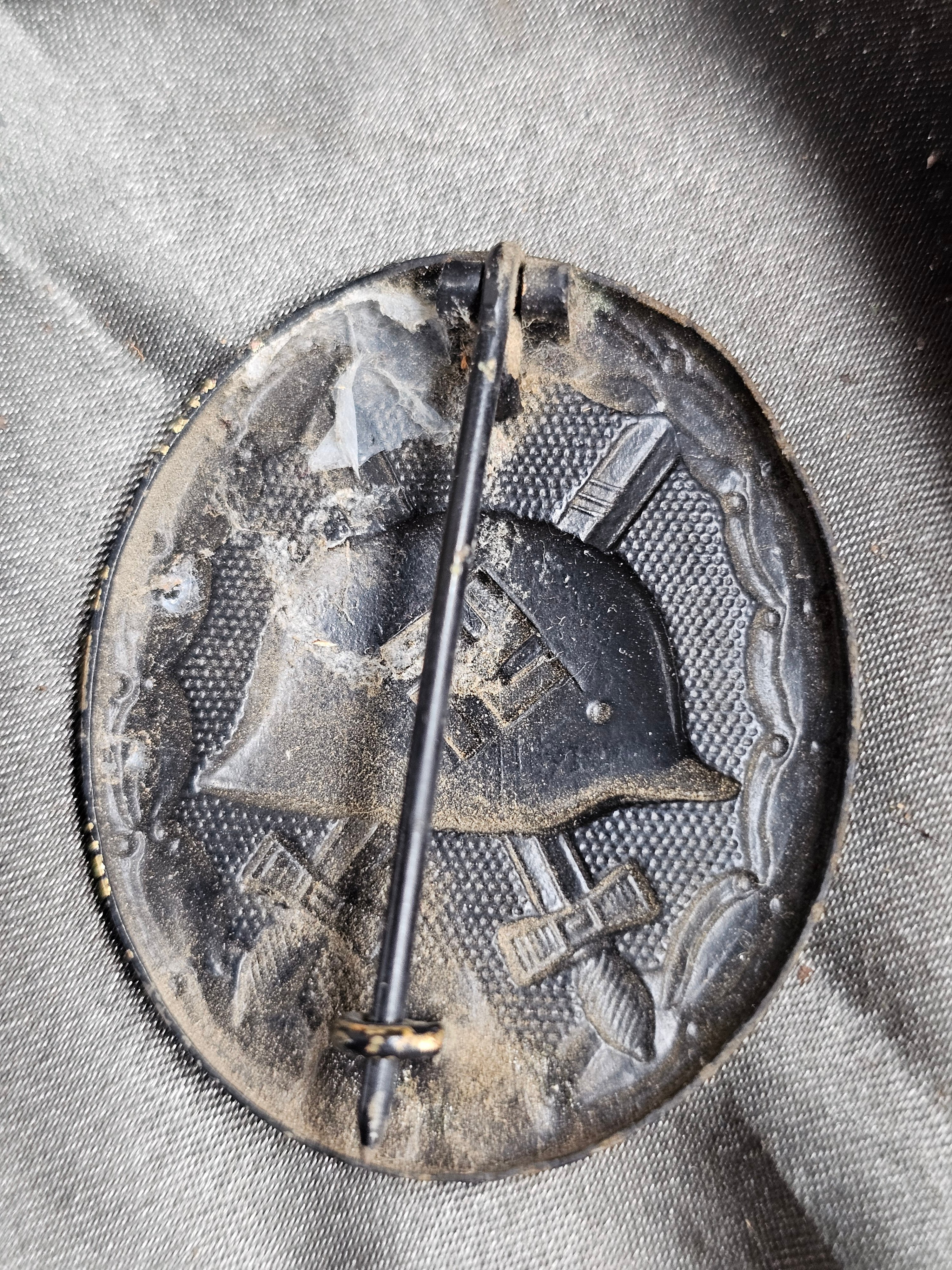WWII GERMAN BLACK WOUND BADGE — image 2