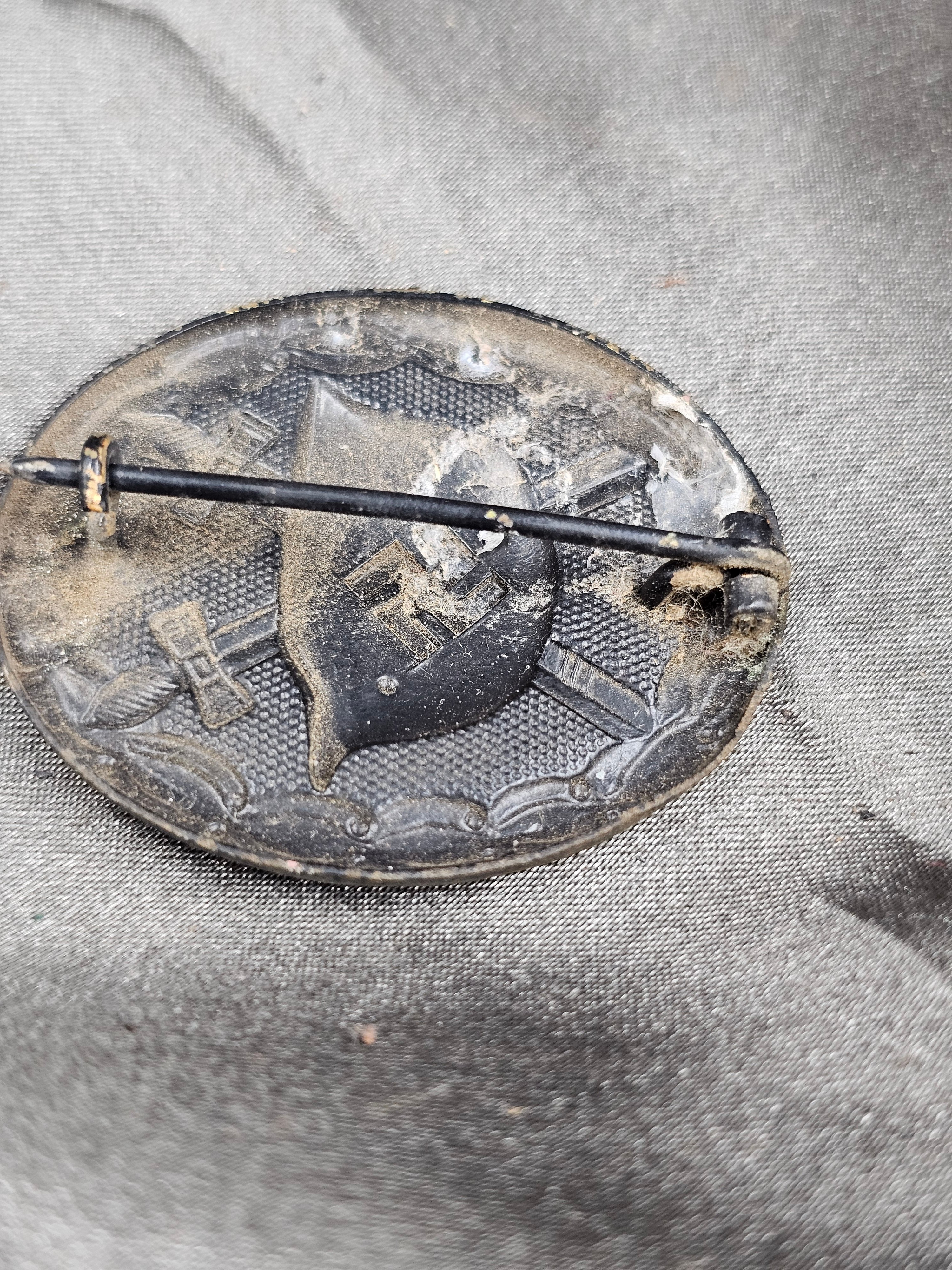 WWII GERMAN BLACK WOUND BADGE — image 3