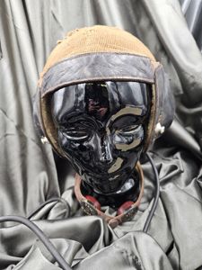 WWII GERMAN LKPN101 SUMMER WEIGHT FLIGHT HELMET