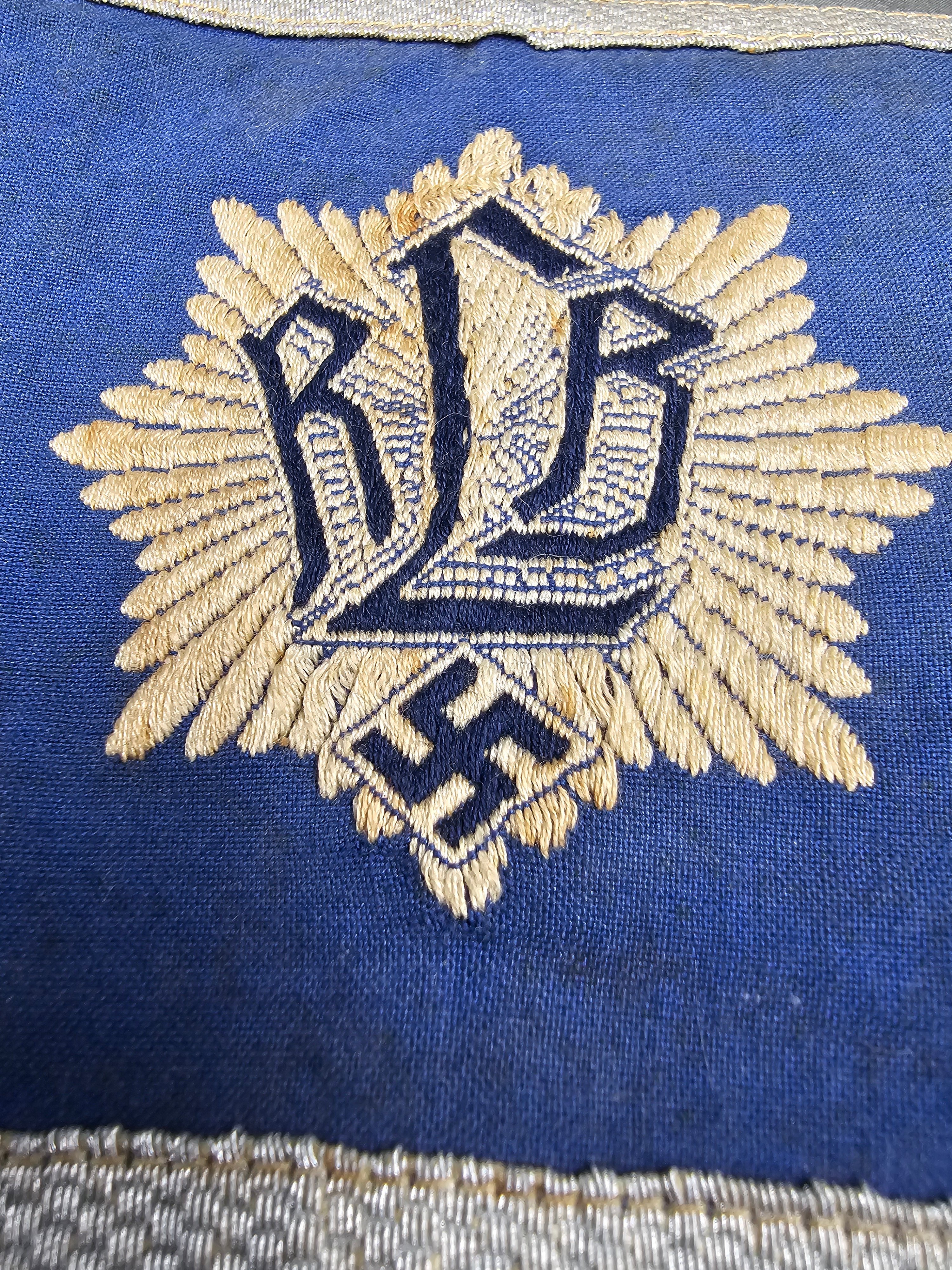 WWII GERMAN FIRST PATTERN NSDAP RLB ARMBAND — image 2
