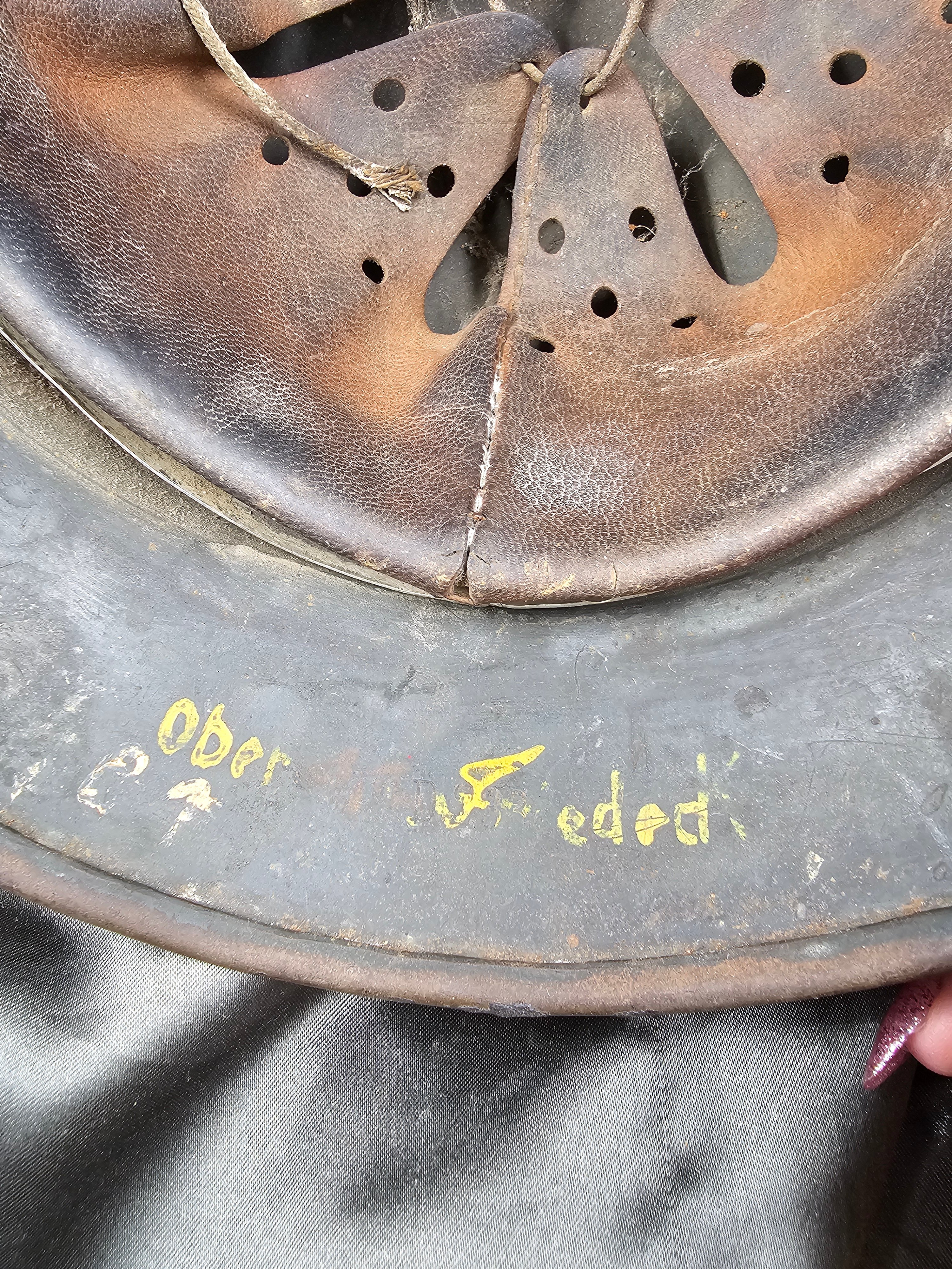 WWII GERMAN ARMY M40 NORMANDY CAMO HELMET — image 7