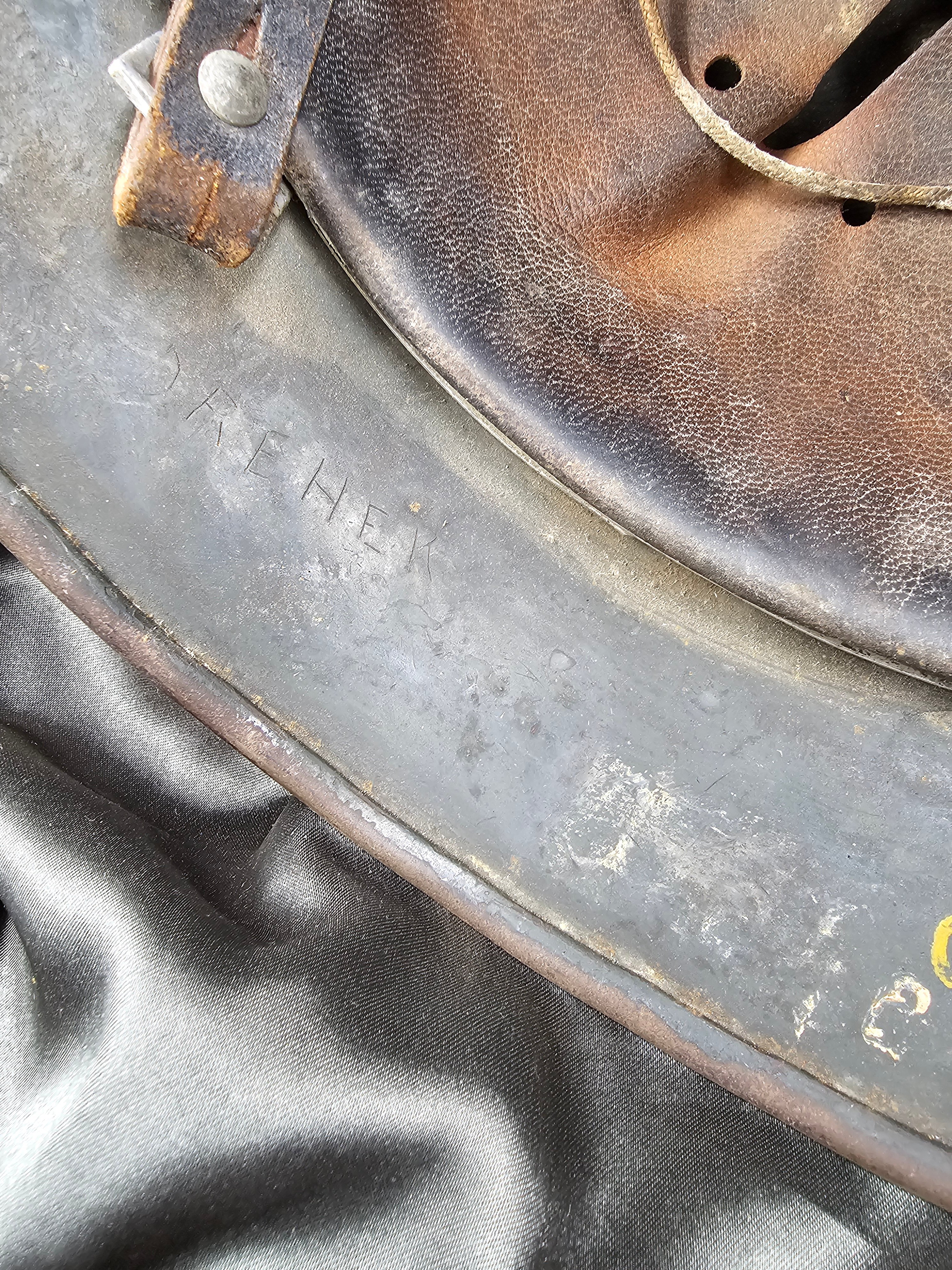 WWII GERMAN ARMY M40 NORMANDY CAMO HELMET — image 8