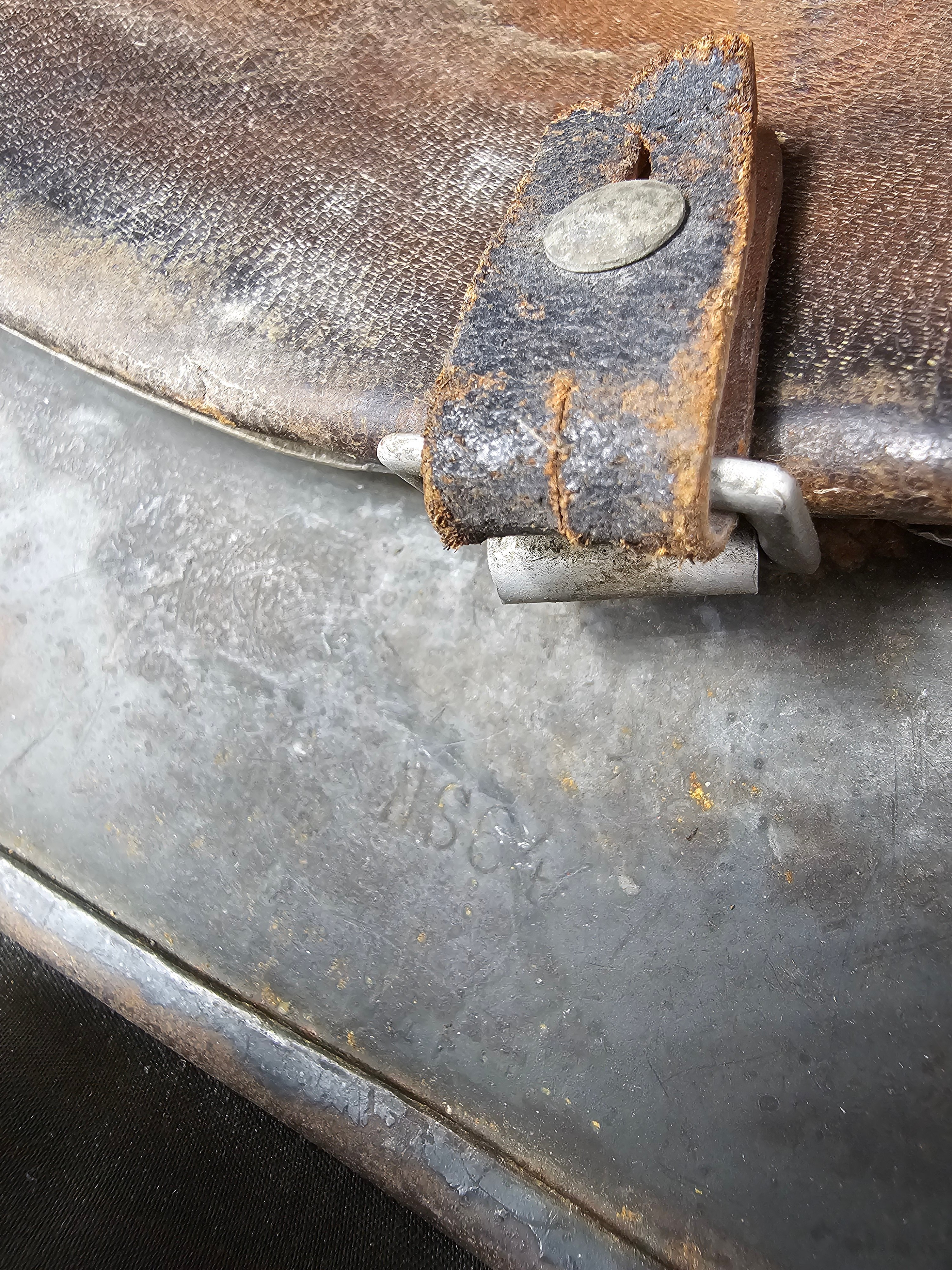 WWII GERMAN ARMY M40 NORMANDY CAMO HELMET — image 9