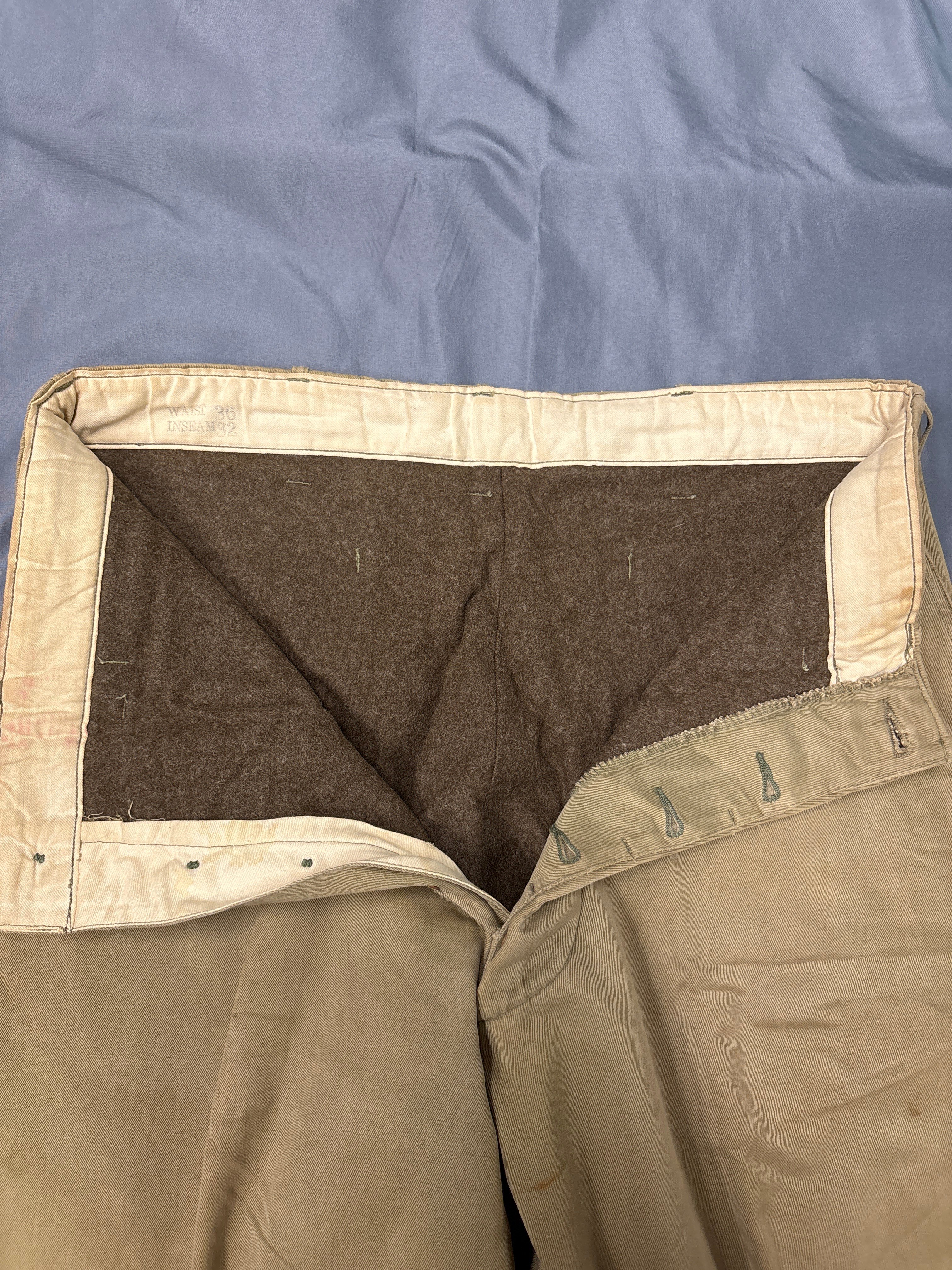 WWII US KERSEY LINED ARTIC TROUSERS 36X32 — image 5
