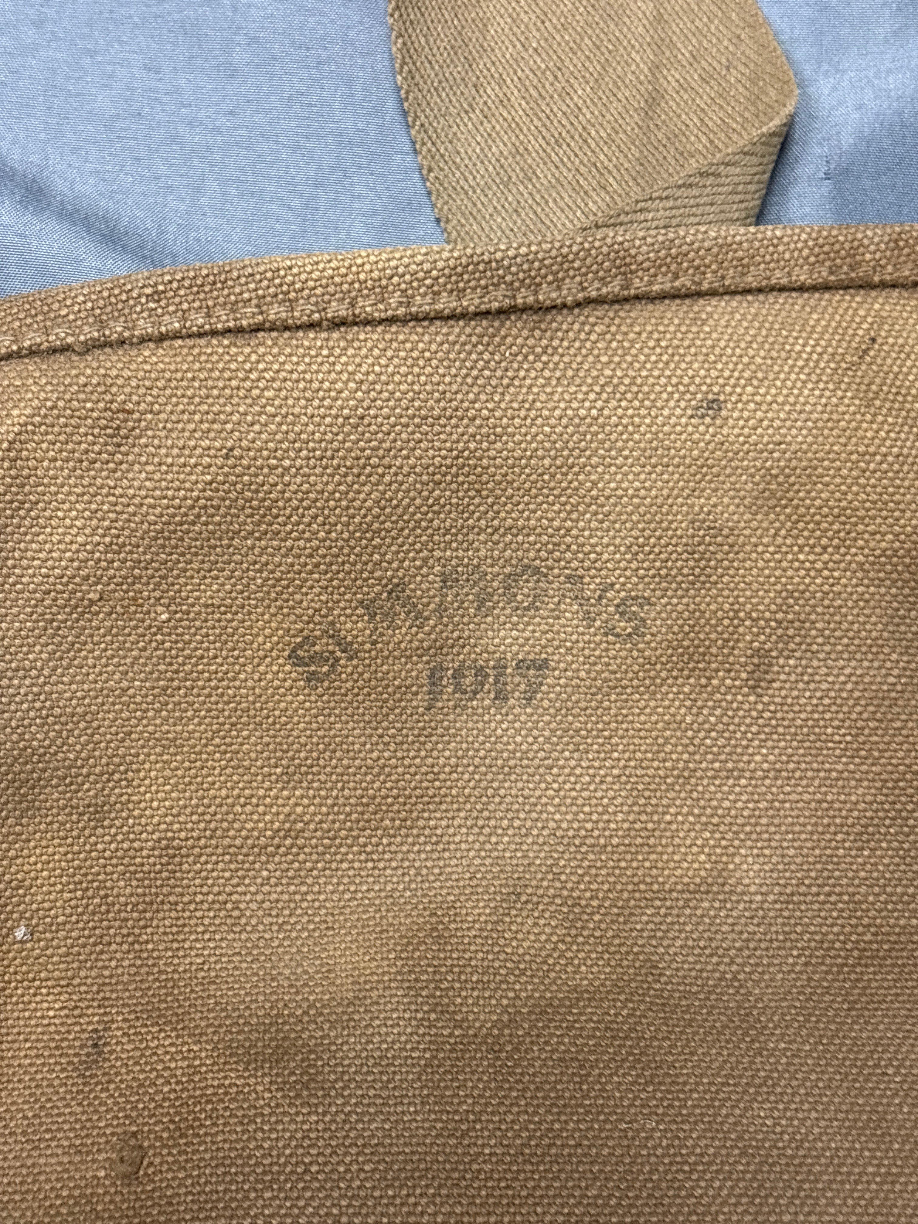 WWI US GAS MASK BAG — image 2