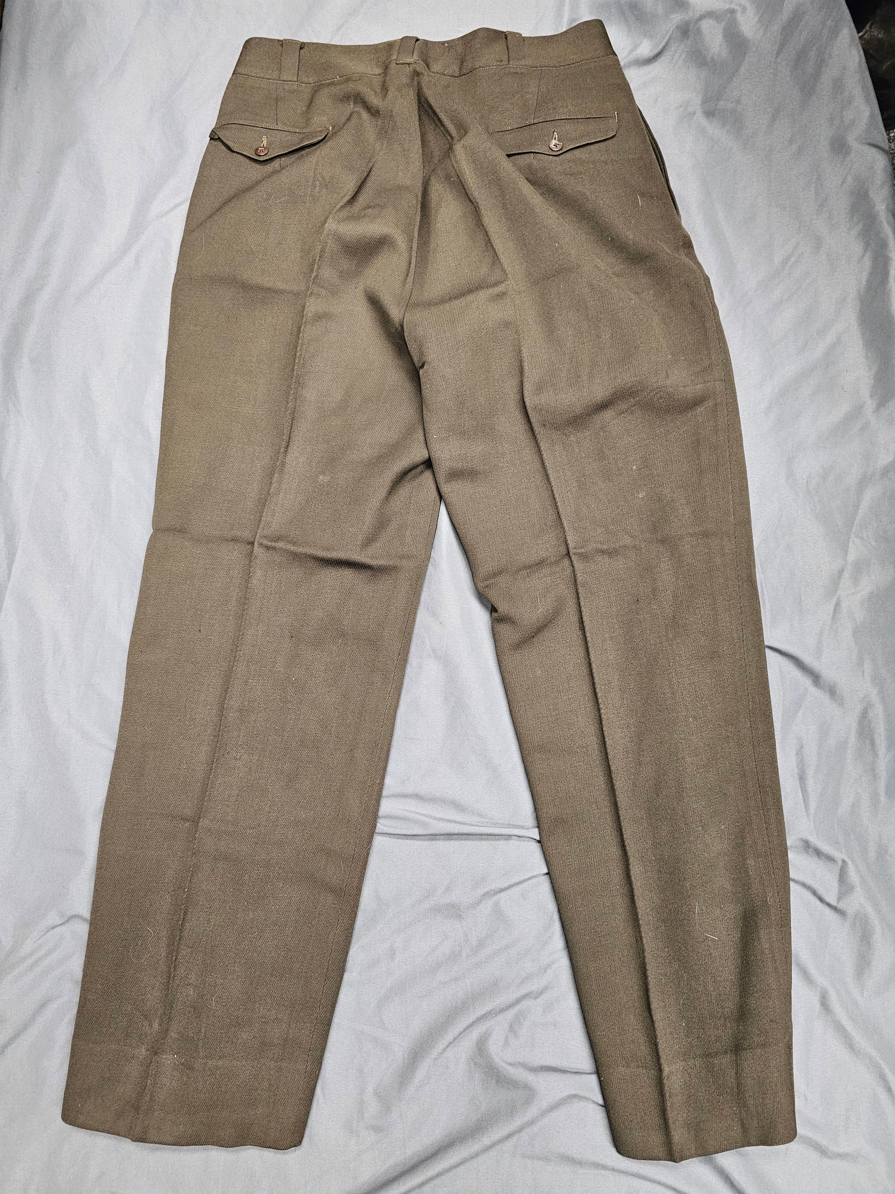 WWII US OFFICER FOREST GREEN TROUSERS — image 7
