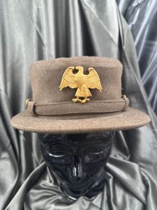 WWII ERA WAAC OFFICER VISOR CAP 22