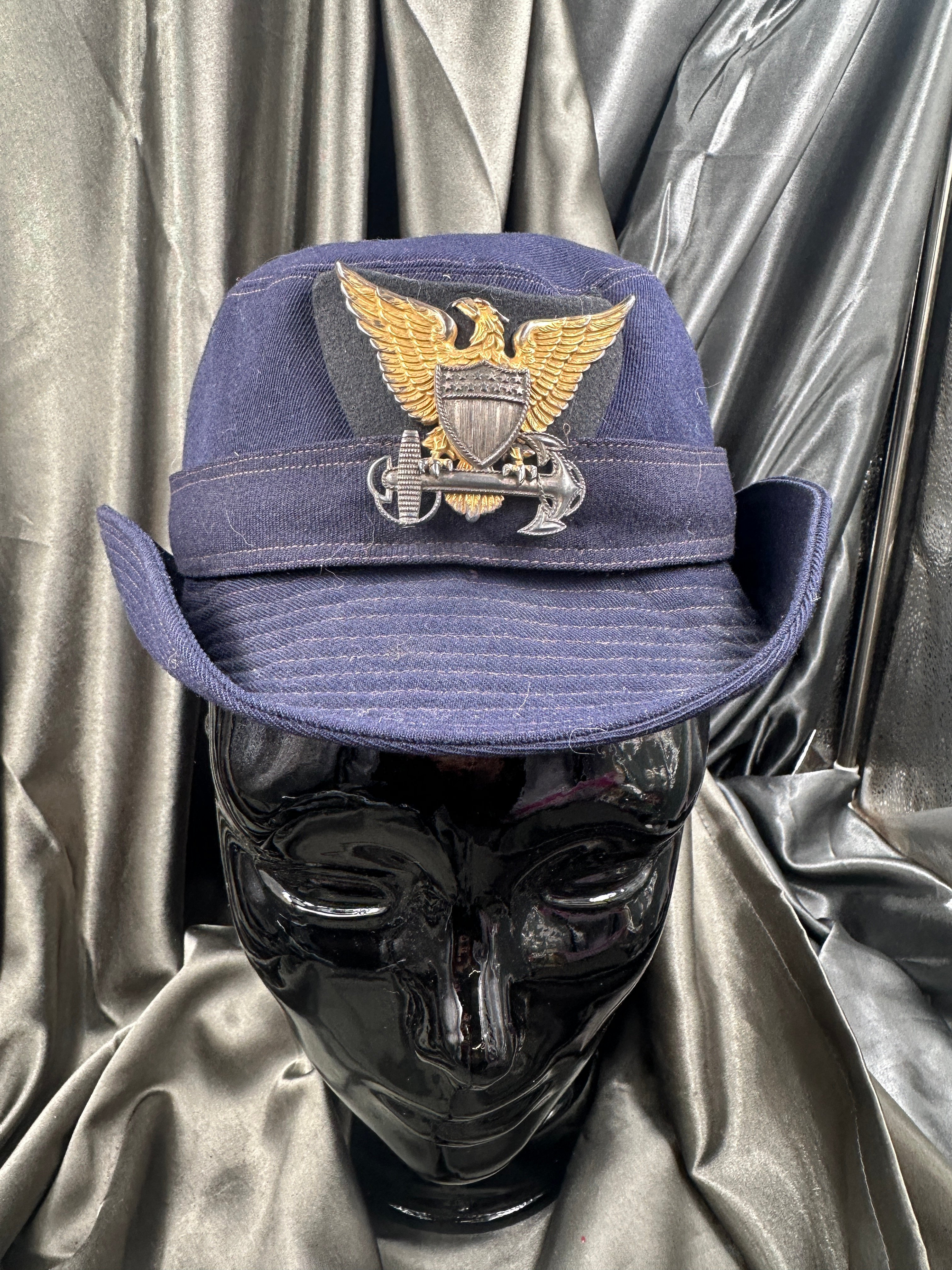 WWII US SPARS COAST GUARD OFFICER HAT 22 — image 3