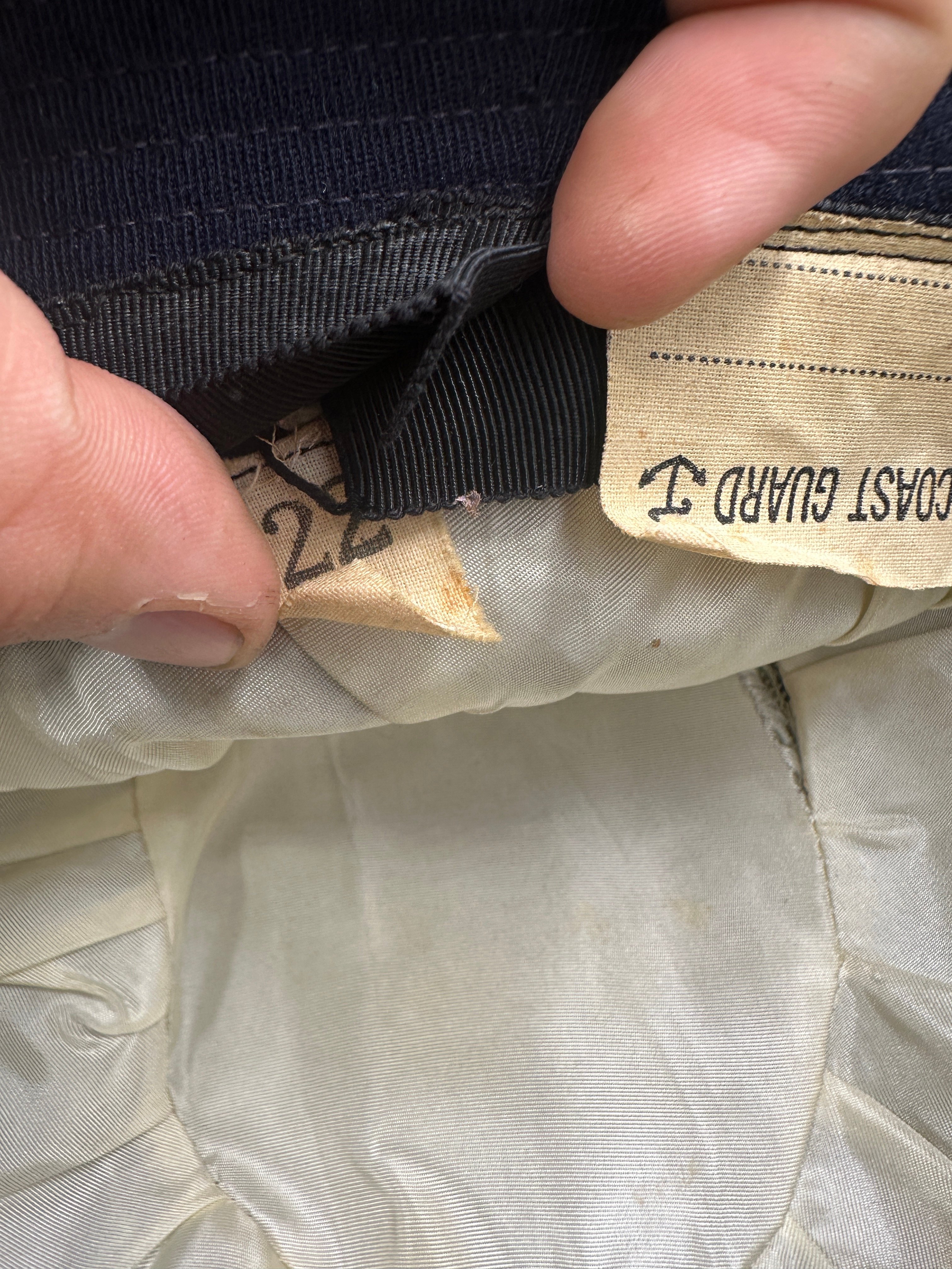 WWII US SPARS COAST GUARD OFFICER HAT 22 — image 7