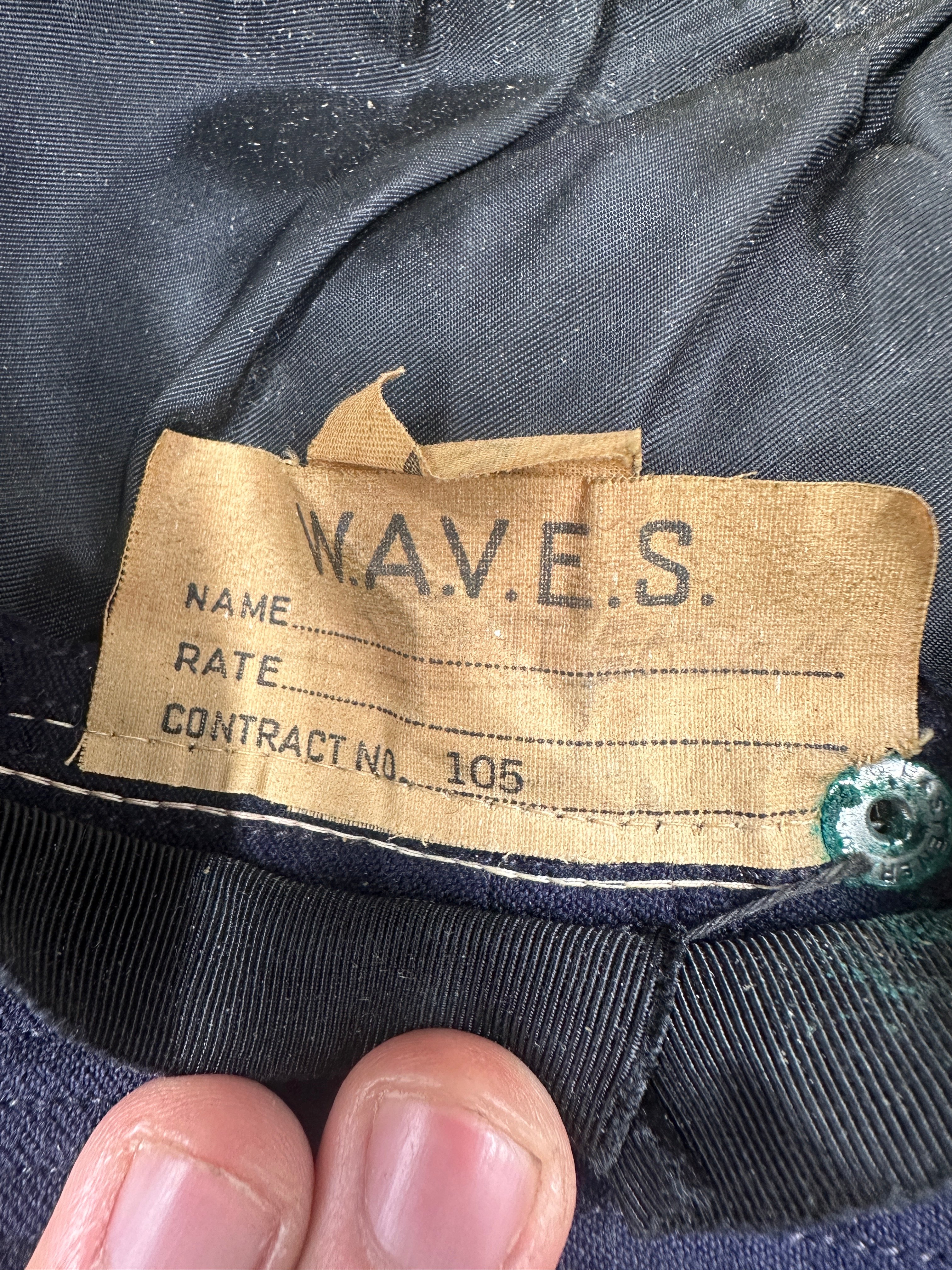 WWII US NAVY WAVES OFFICER HAT — image 6