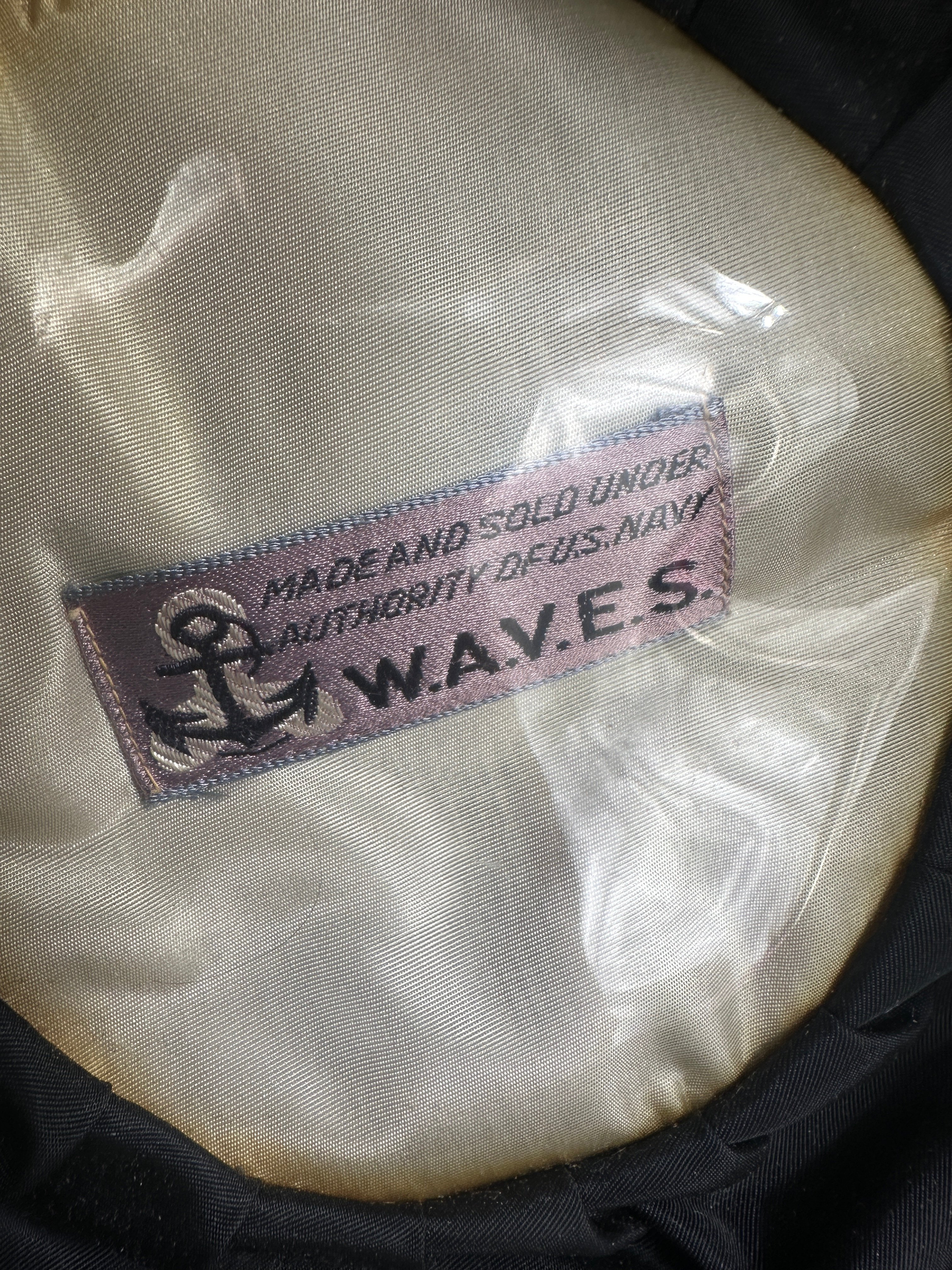 WWII US NAVY WAVES OFFICER HAT — image 7