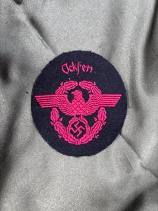 WWII GERMAN FIRE POLICE SLEEVE PATCH