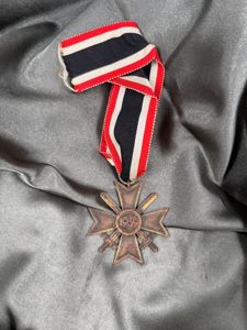 WWII GERMAN KVK MERIT MEDAL WITH SWORDS