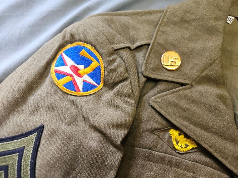 WWII US Uniform Ike Jacket 7th Air Force — image 6