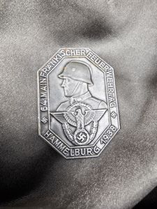 WWII GERMAN FIRE DEPARTMENT DAY HAMMELBURG 1938 TINNIE