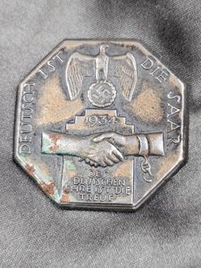 WWII ERA GERMAN SAAR 1934 TINNIE