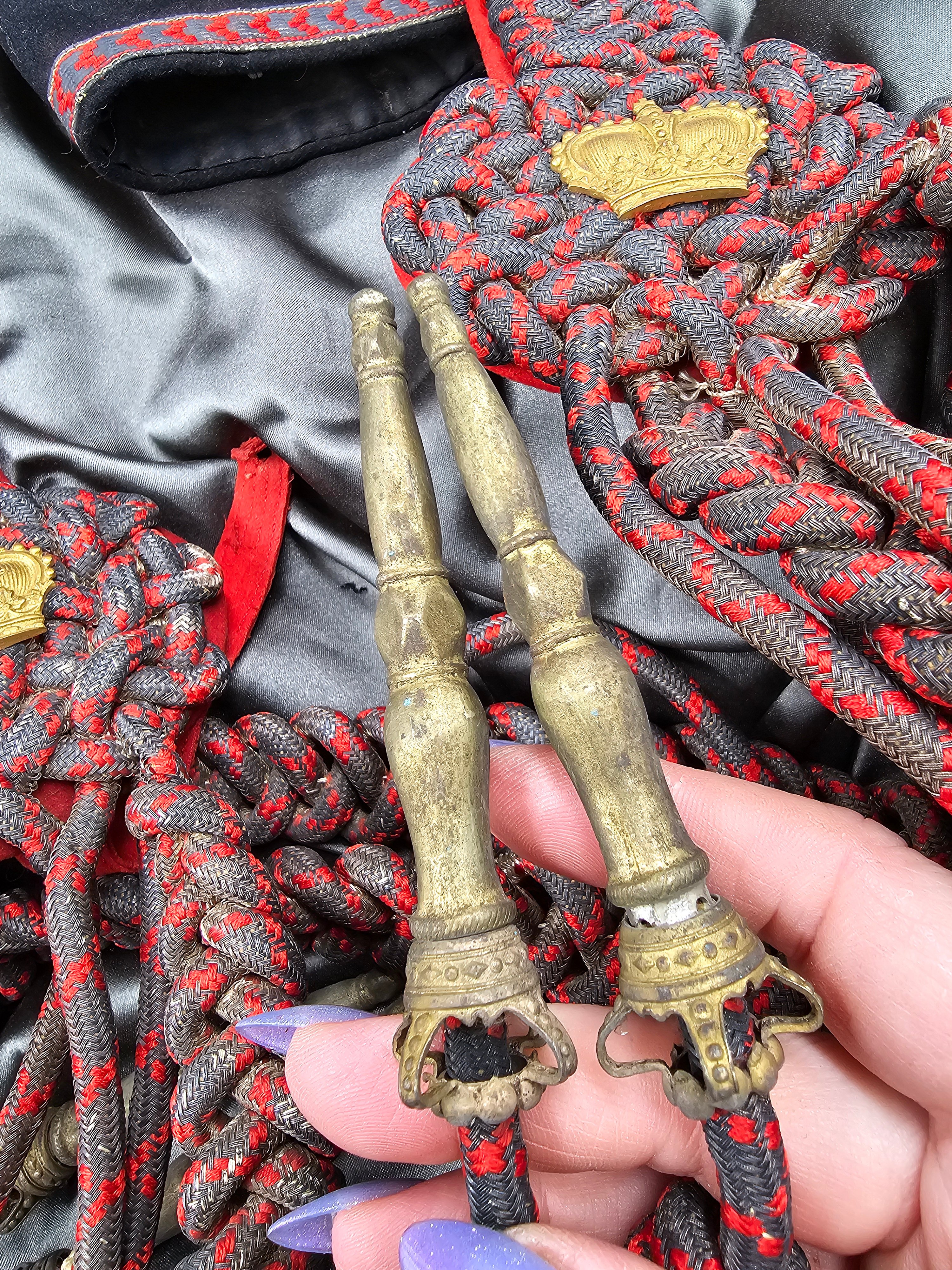 1800'S IMPERIAL NAVY HIGH RANKING OFFICER BICORN, SHOULDER BOARDS & BRASSARDS — image 3