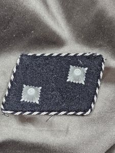 WWII GERMAN SS COLLAR TAB OBERSCHARFÜHRER