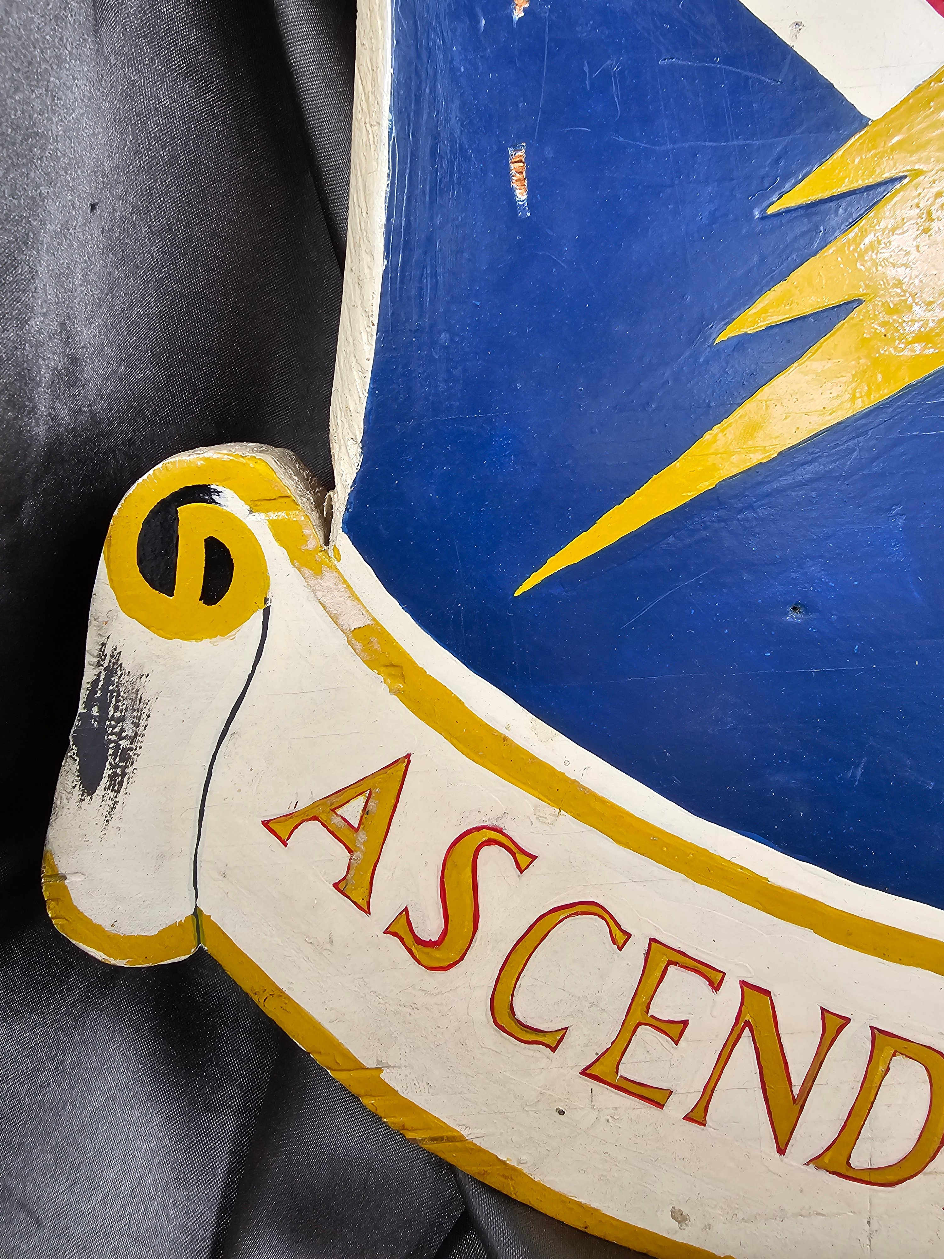 WWII ERA BOMB SQUADRON WOOD PLAQUE — image 2