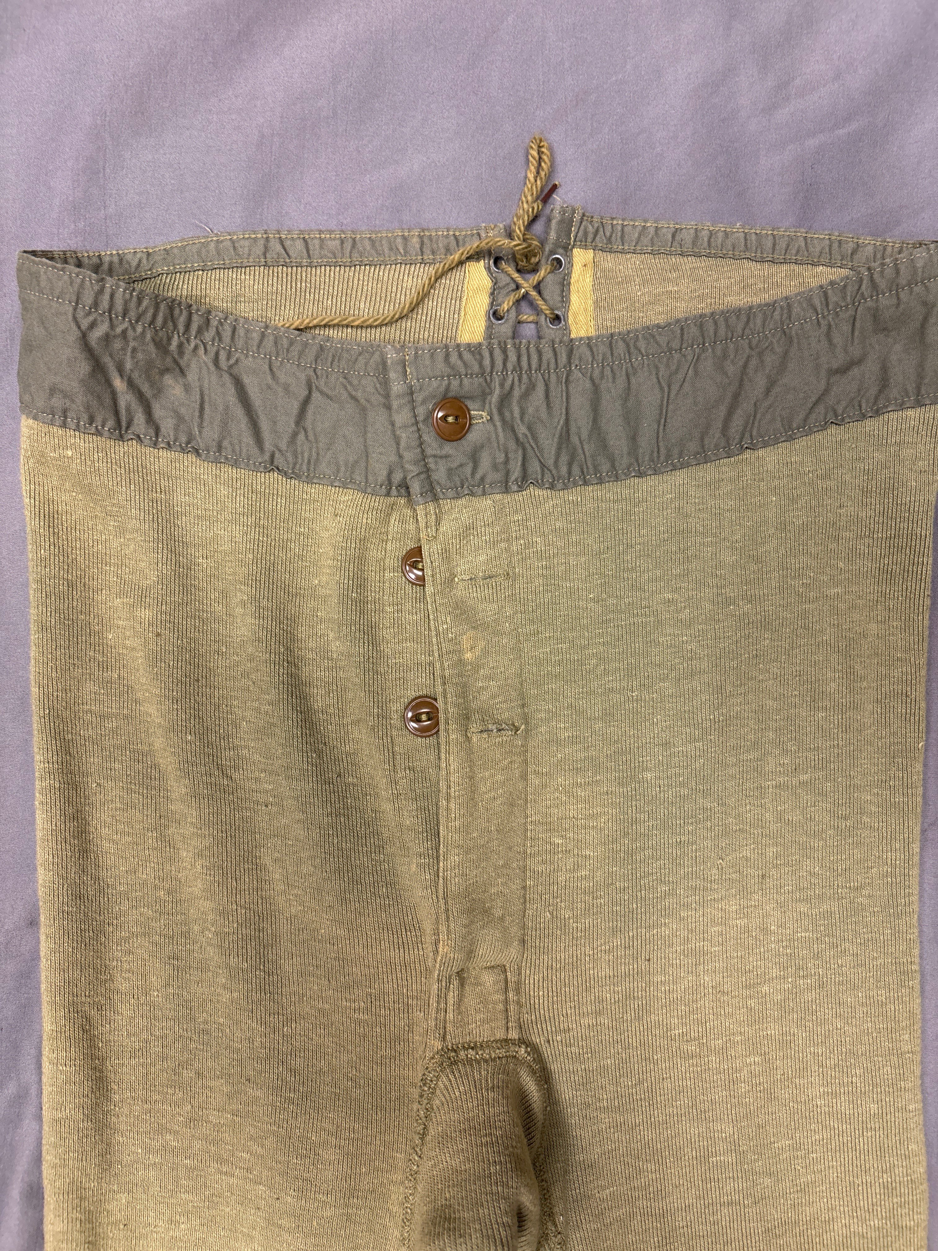 WWII US GI LONG JOHN'S IN GREEN — image 2