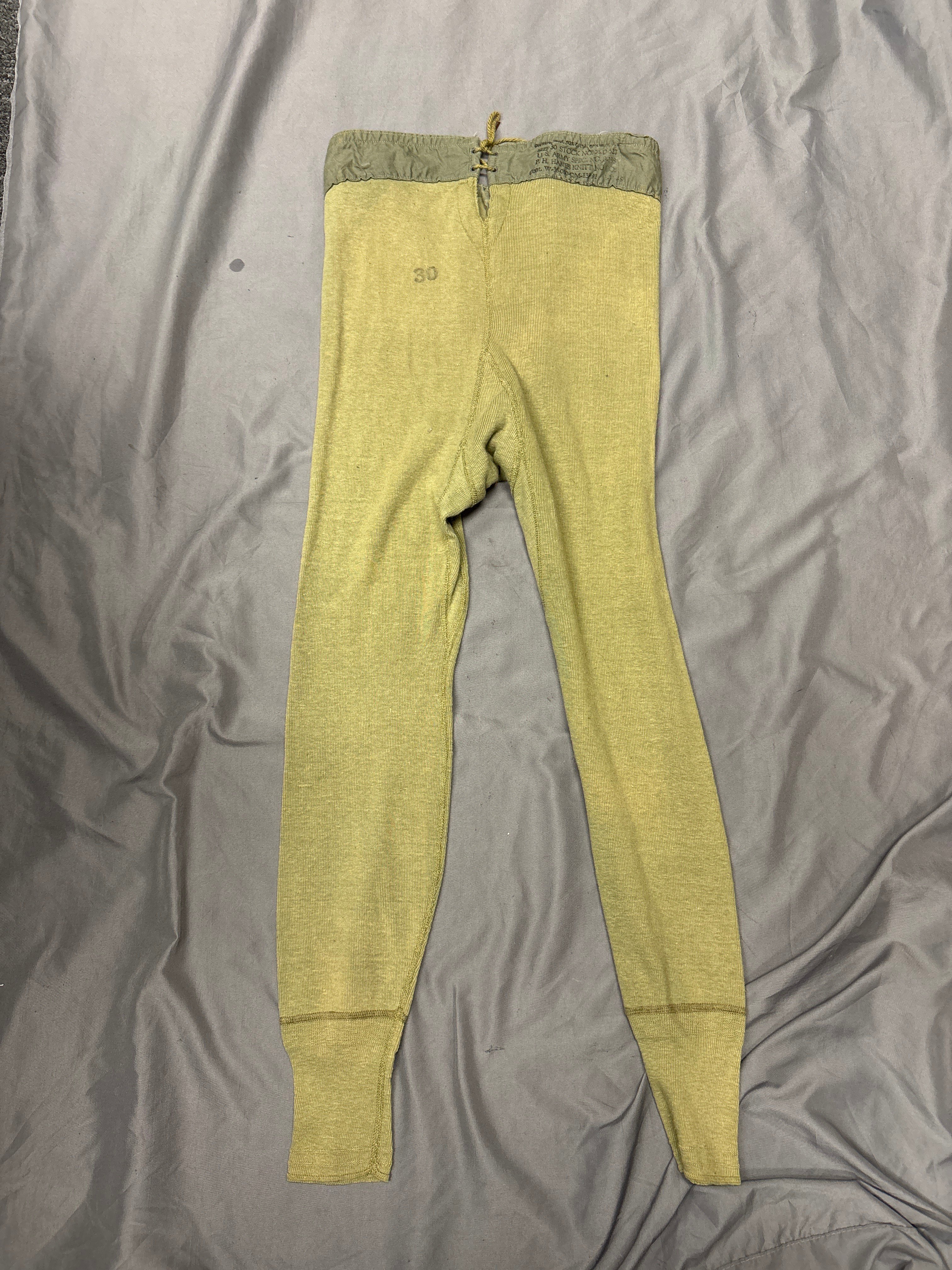 WWII US GI LONG JOHN'S IN GREEN — image 3