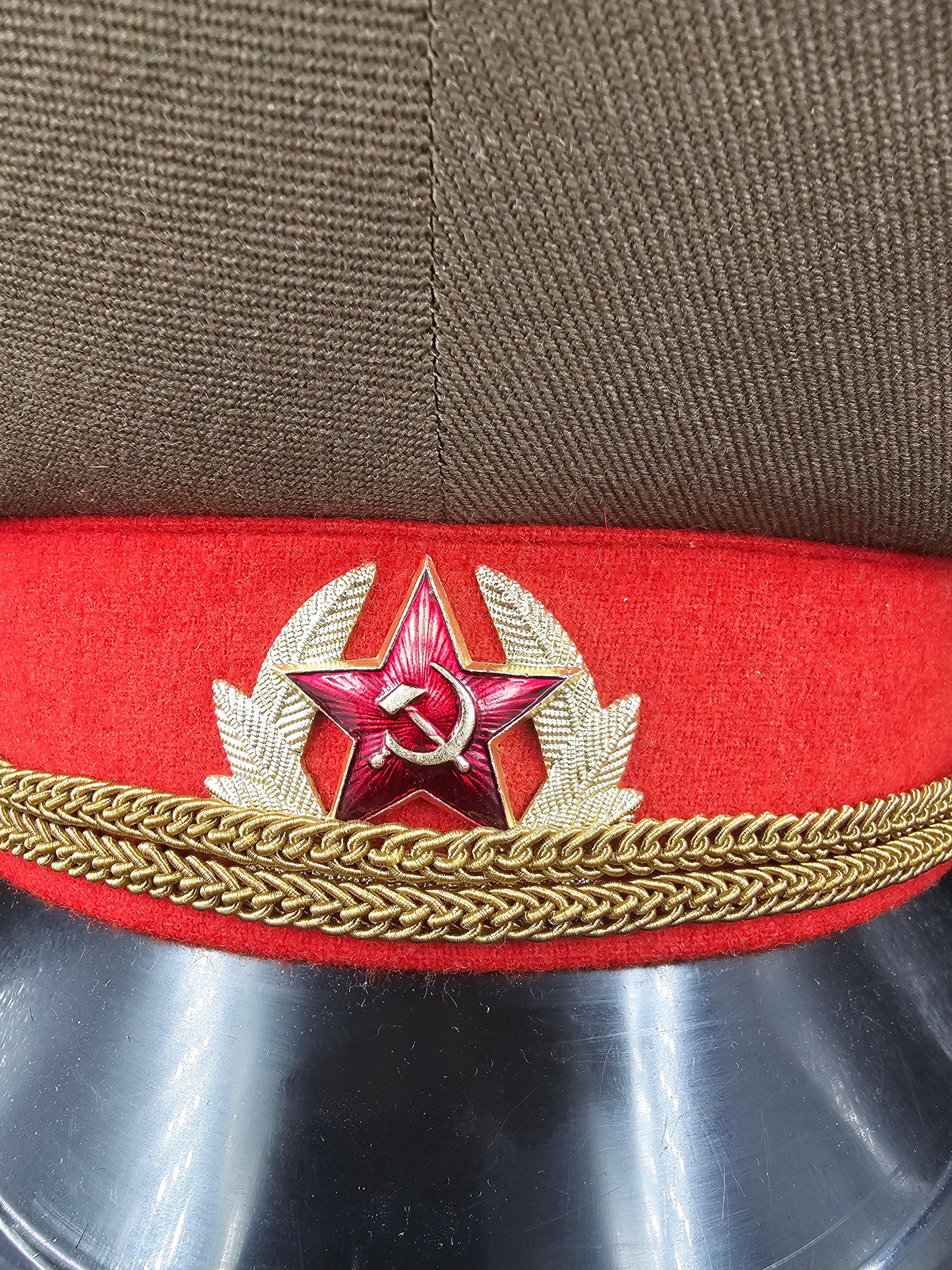 FALL OF THE BERLIN WALL ERA SENIOR OFFICER SOVIET ARMY VISOR CAP — image 2