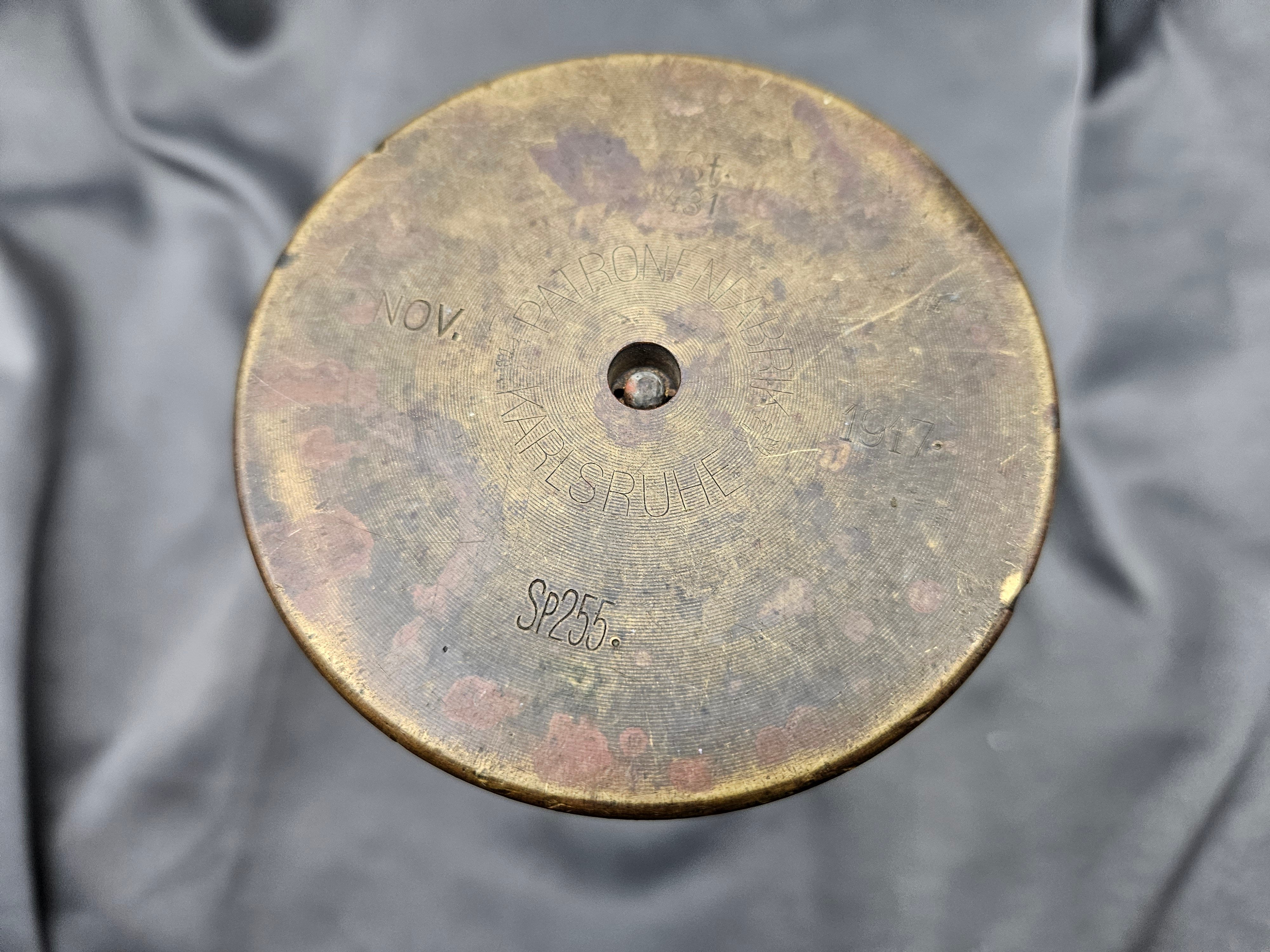 Original WWI Trench Art Artillery Shell 1917 — image 5