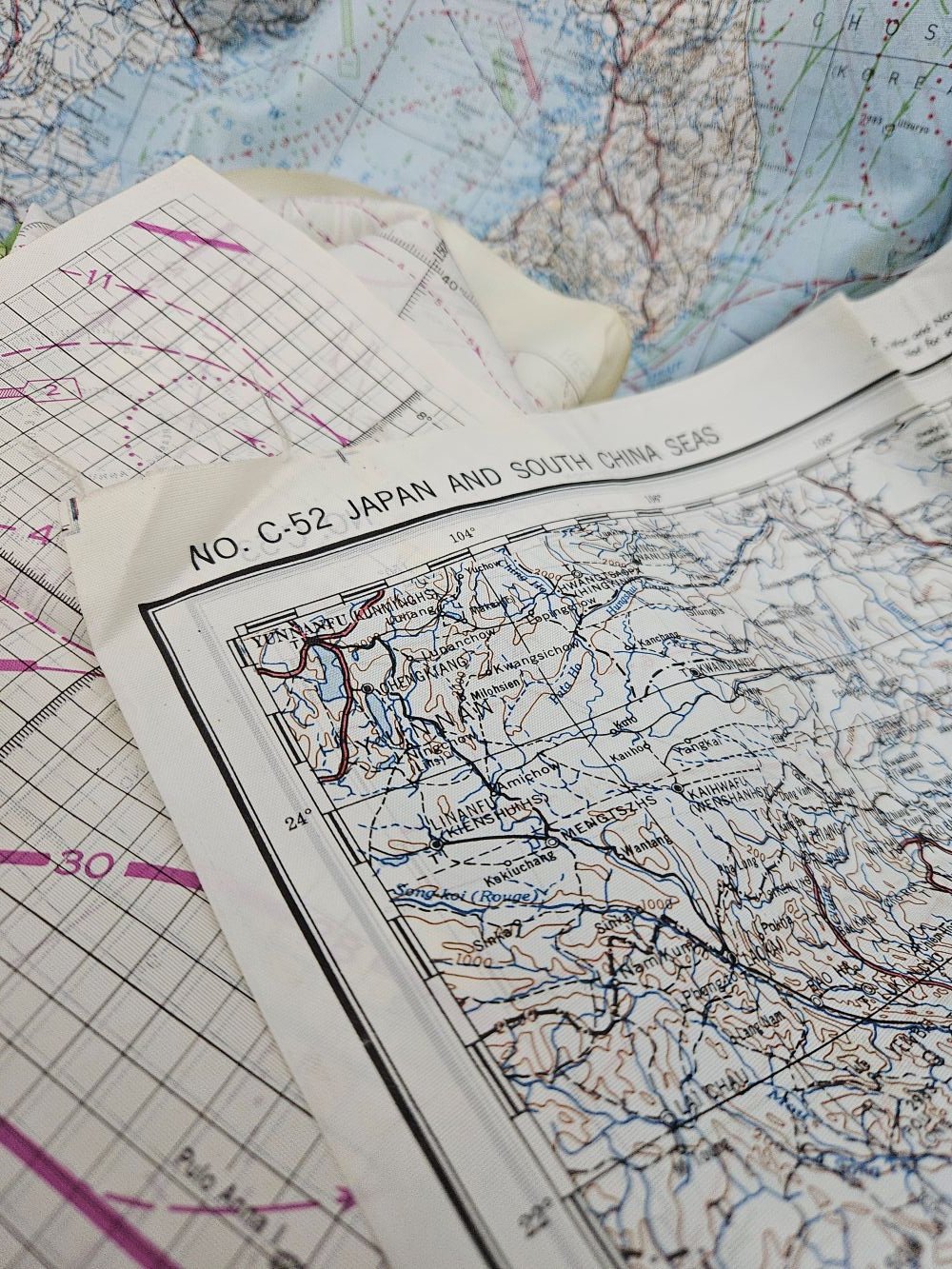 WWII USAAF Silk Maps (Pacific) — image 6